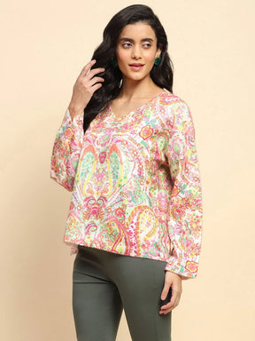 Multicolor Wool Blend Oversized Pullover