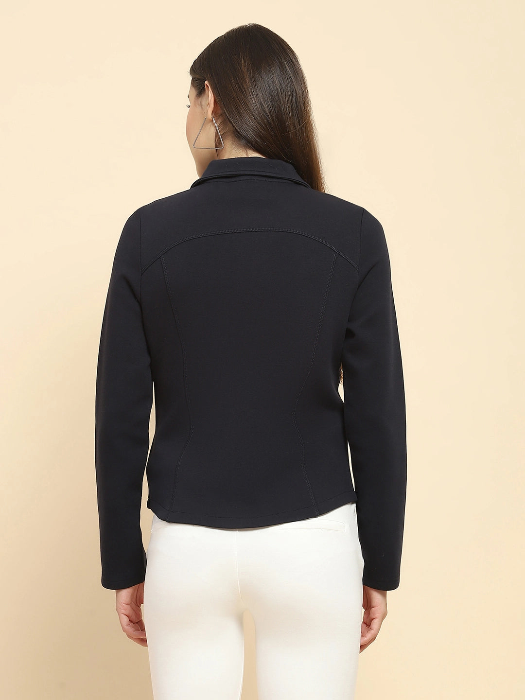 Navy  Solid Sweatshirt - Global Republic