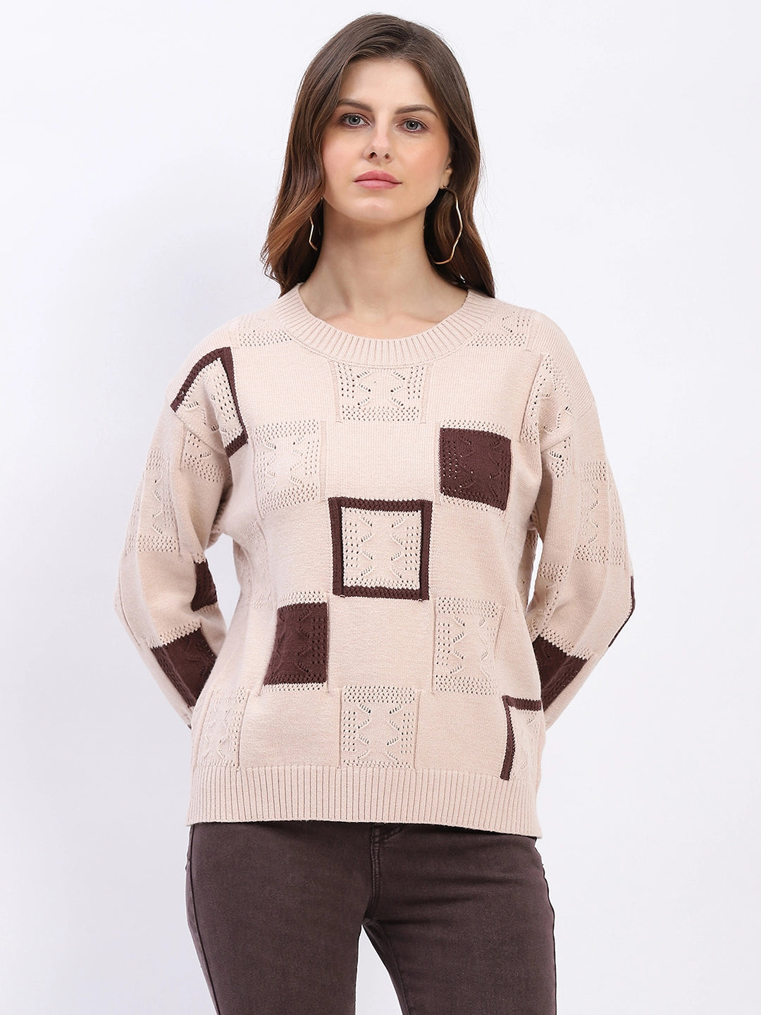 Earthy Checkered Pullover - Global Republic