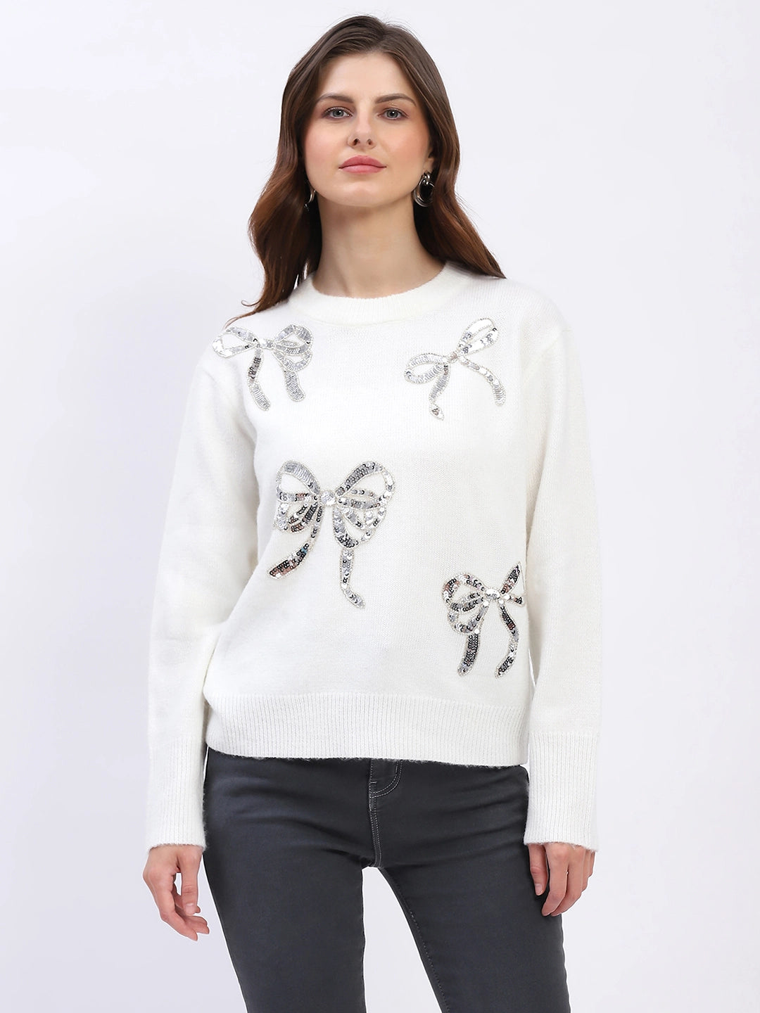 Embellished Wool Blend Pullover - Global Republic