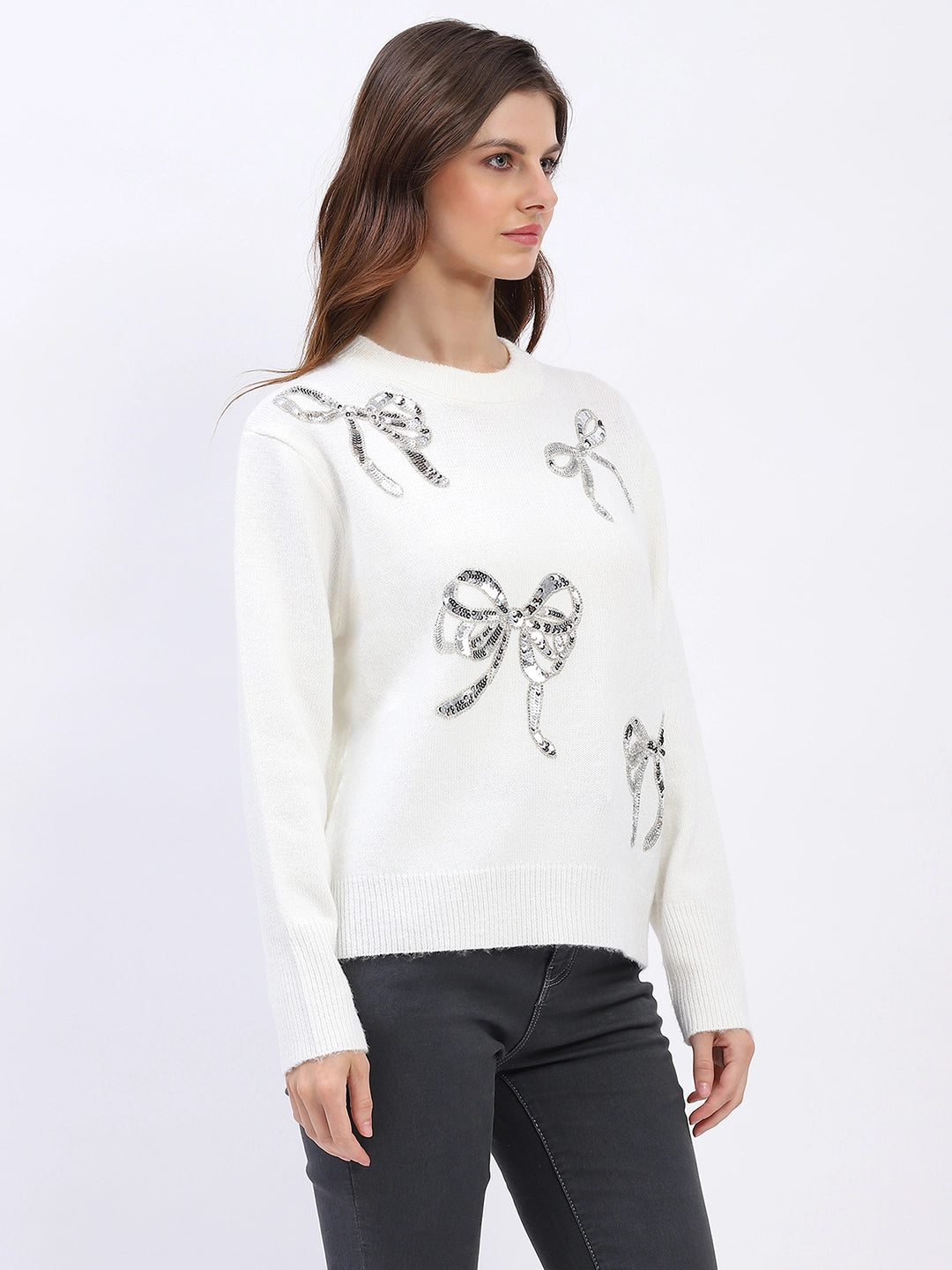 Embellished Wool Blend Pullover - Global Republic
