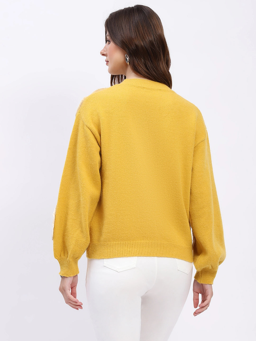 Ribbon Floral Embellished Pullover - Global Republic