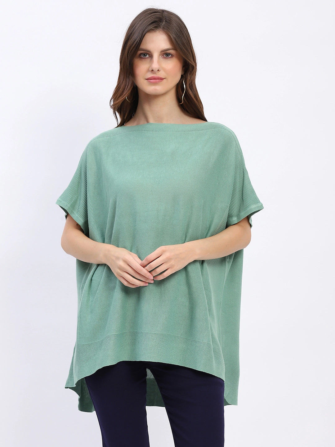 Kaftan-Style Cotton-Blend Top - Global Republic
