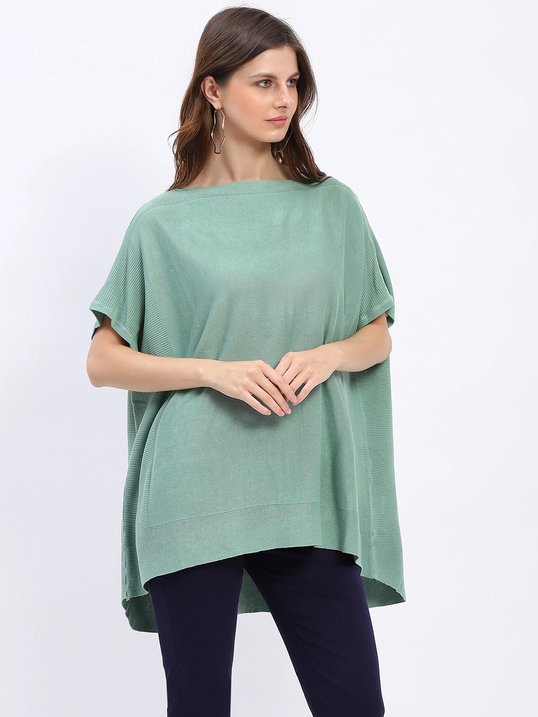 Kaftan-Style Cotton-Blend Top - Global Republic