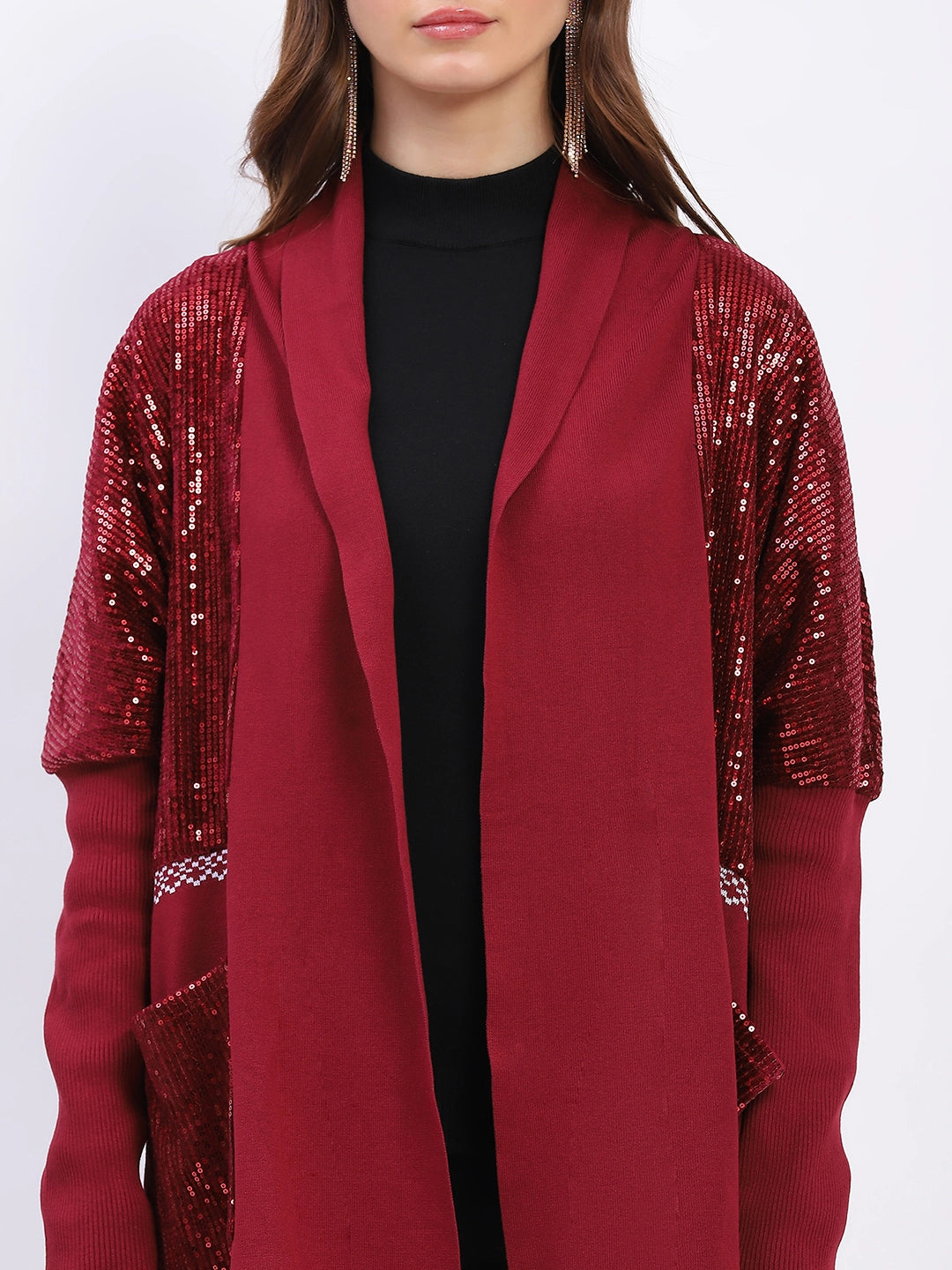 Winter Sequined Party Shrug - Global Republic