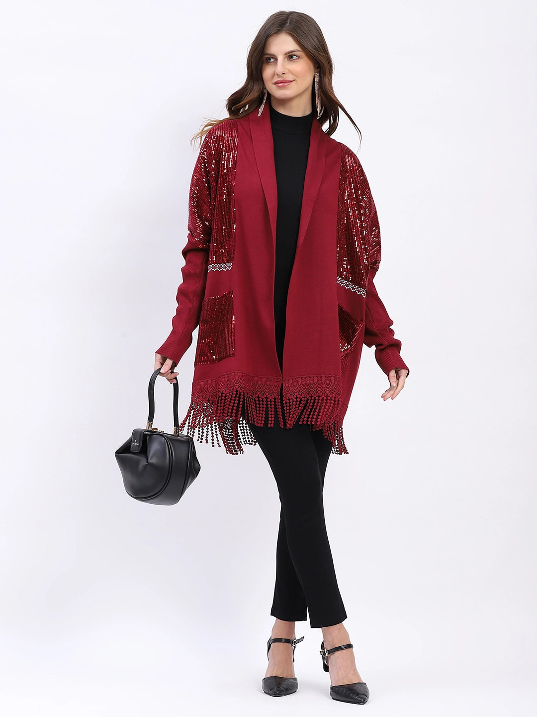 Winter Sequined Party Shrug - Global Republic
