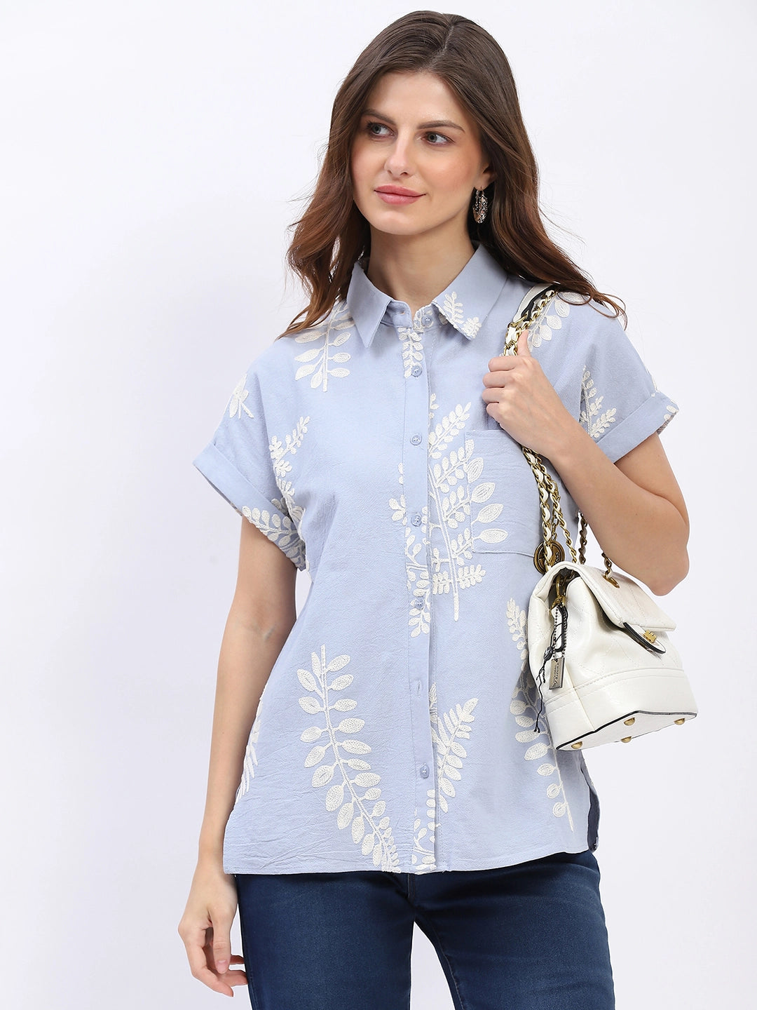 Cotton Boxy Fit Summer Shirt - Global Republic