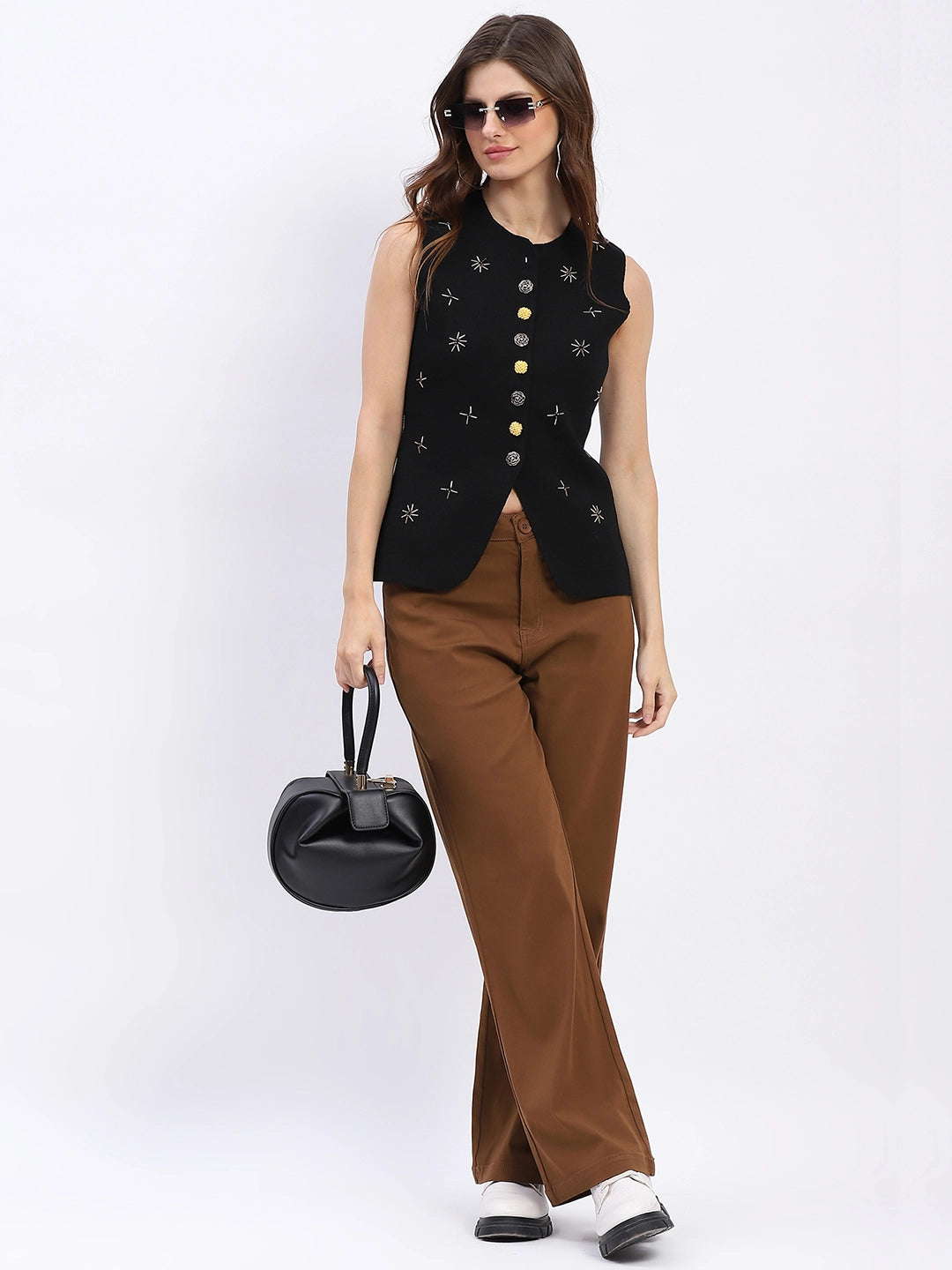 Embellished Floral Waistcoat - Global Republic