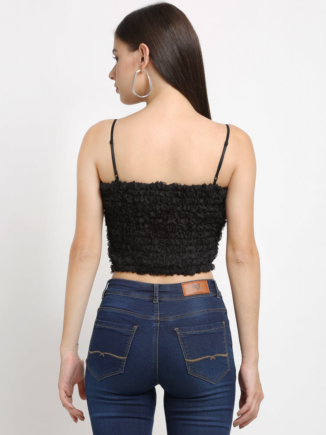 Pink Floral Crop Top