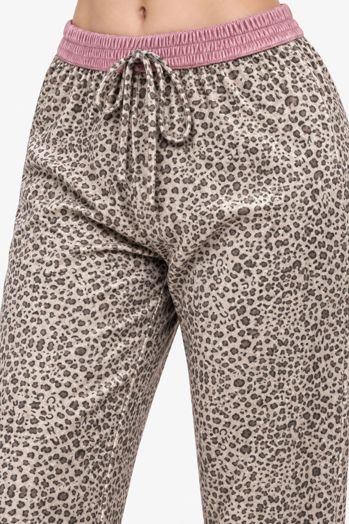 Beige Leopard Print Winter Night Suit-Global Republic