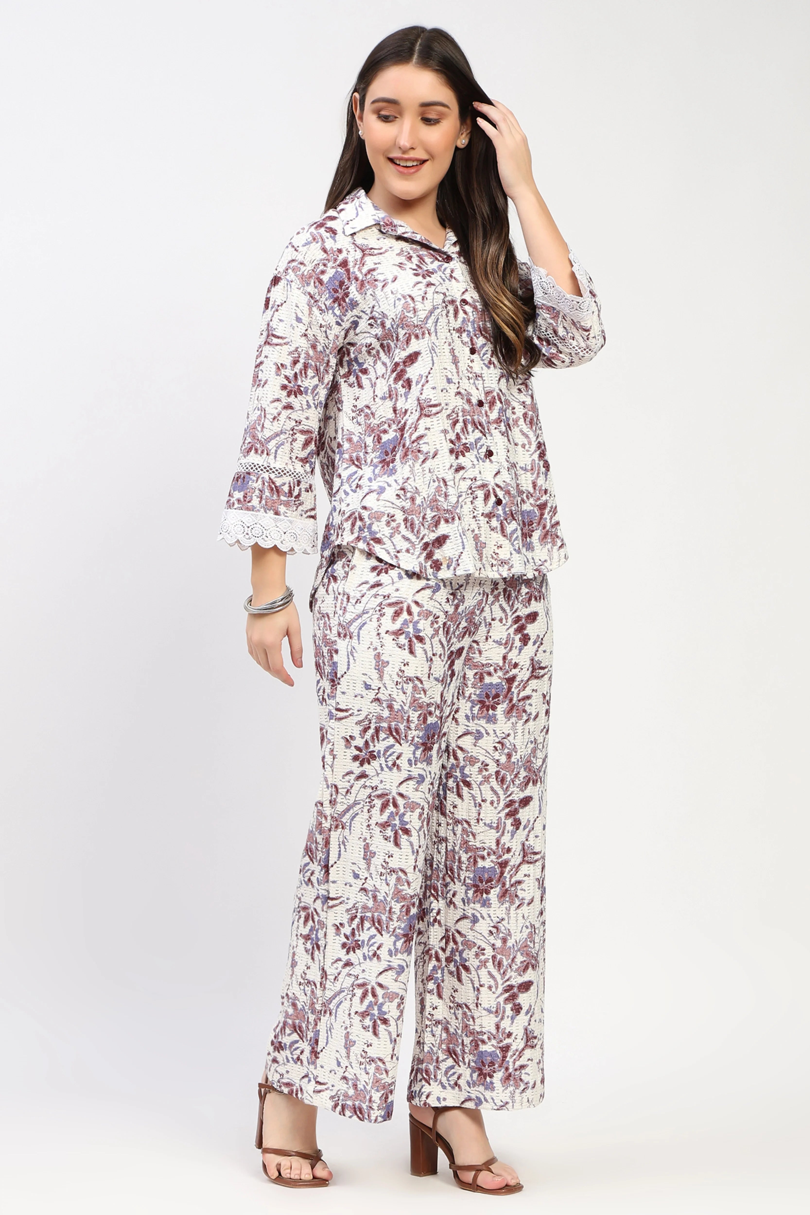 Multicolor Printed Co-Ord Set-Global Republic