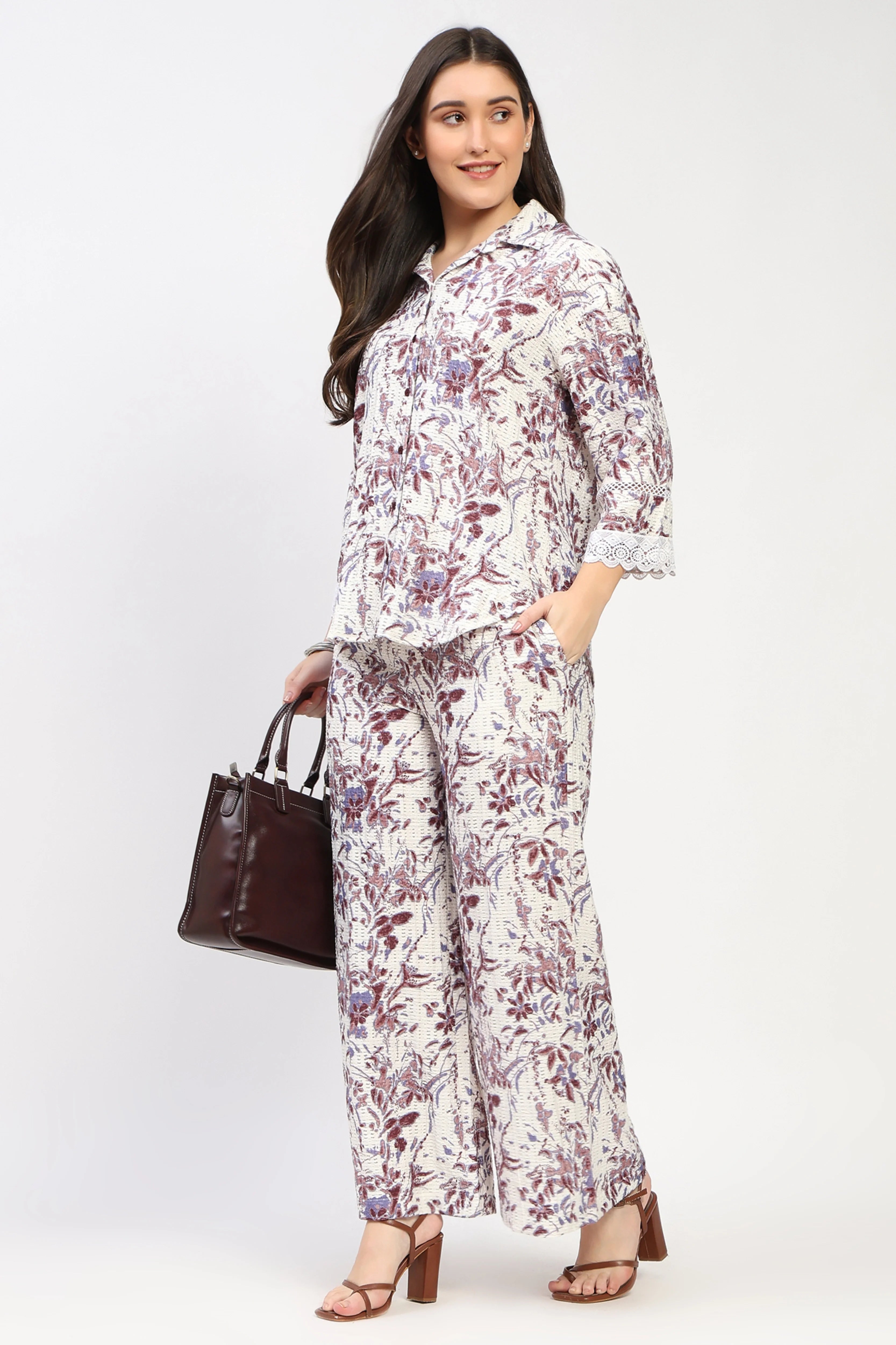 Multicolor Printed Co-Ord Set-Global Republic
