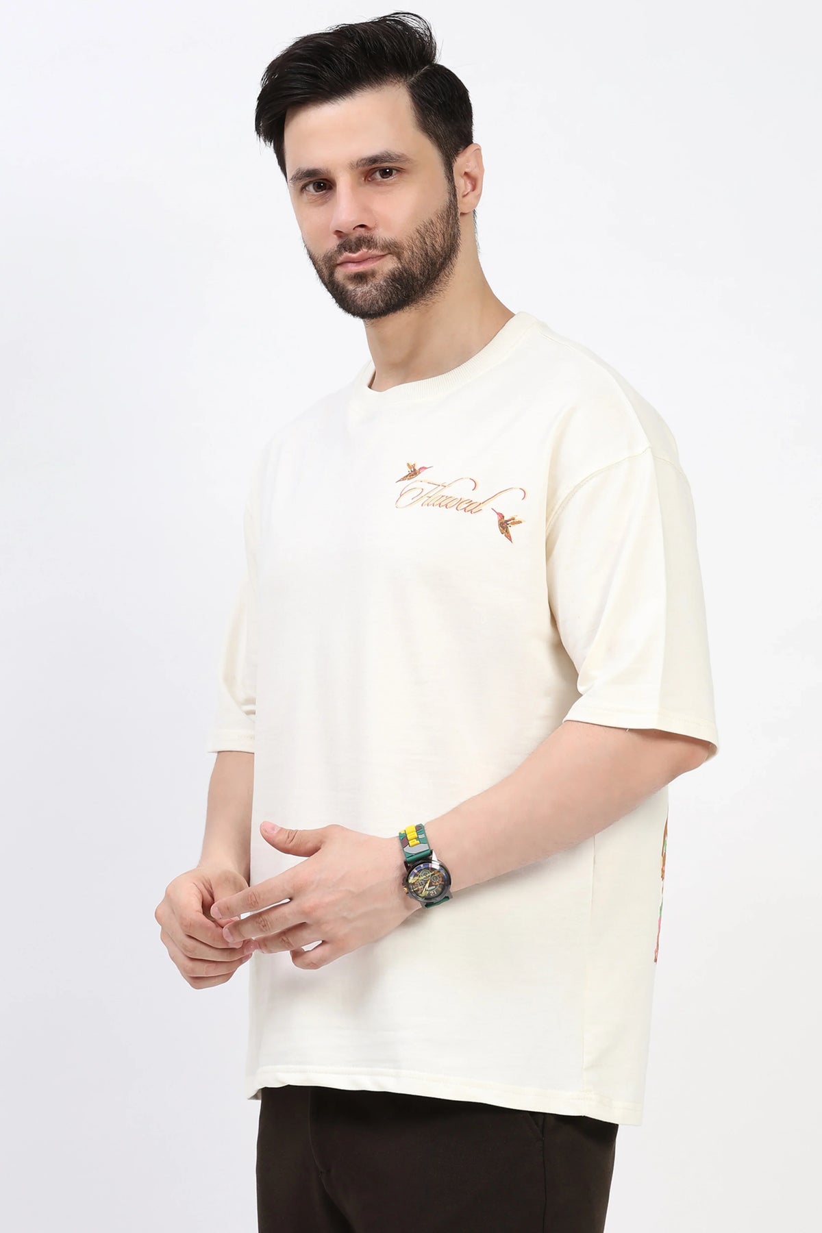 Jungle Print Oversized T-Shirt-Global Republic