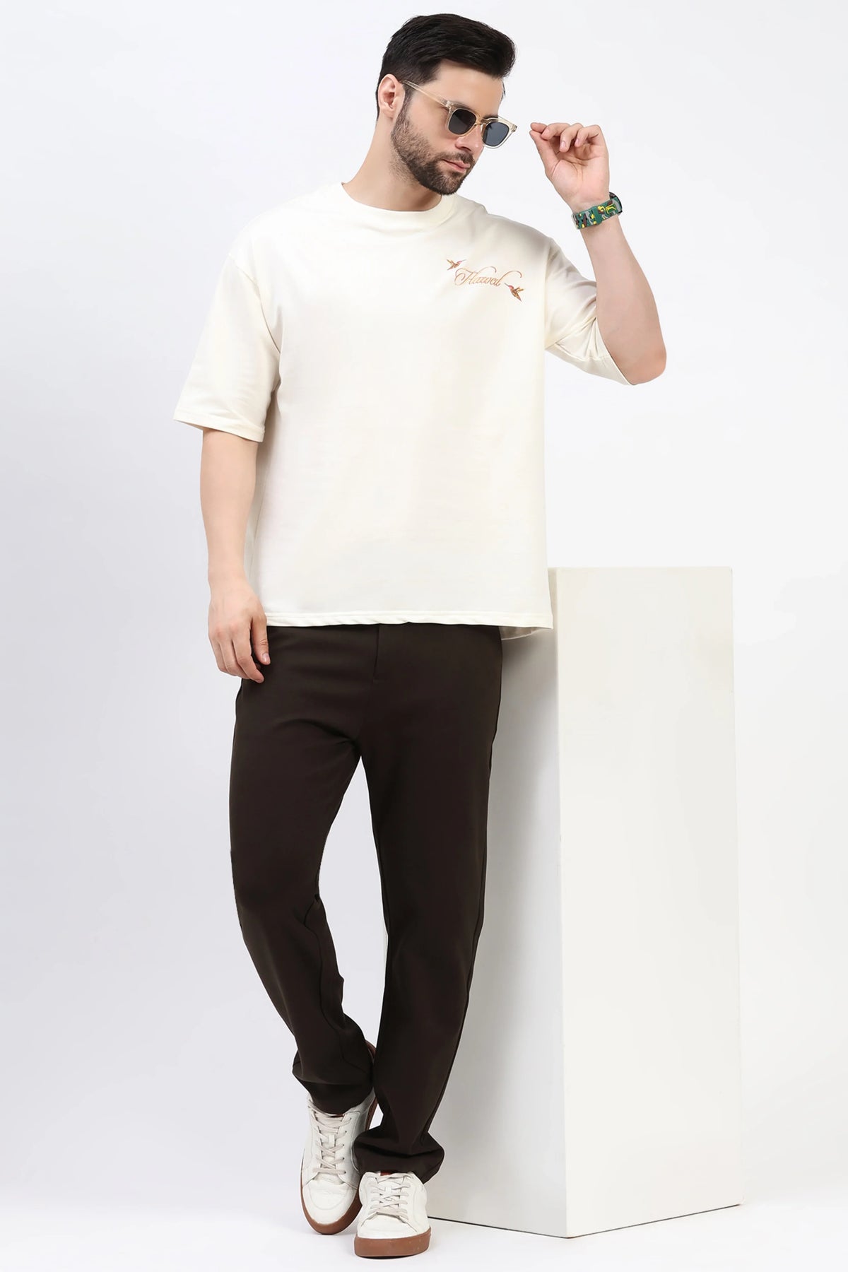 Jungle Print Oversized T-Shirt-Global Republic