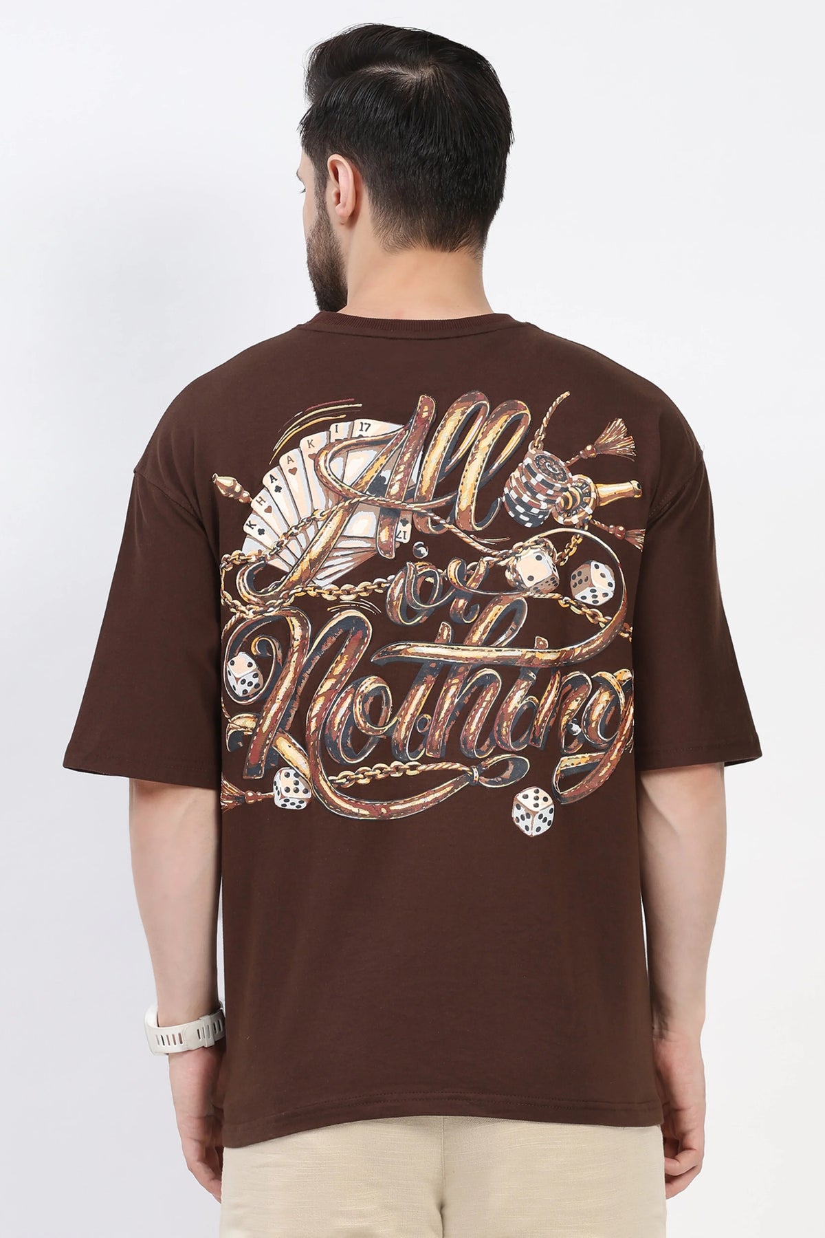 Stakes Graphic Oversized T-Shirt-Global Republic