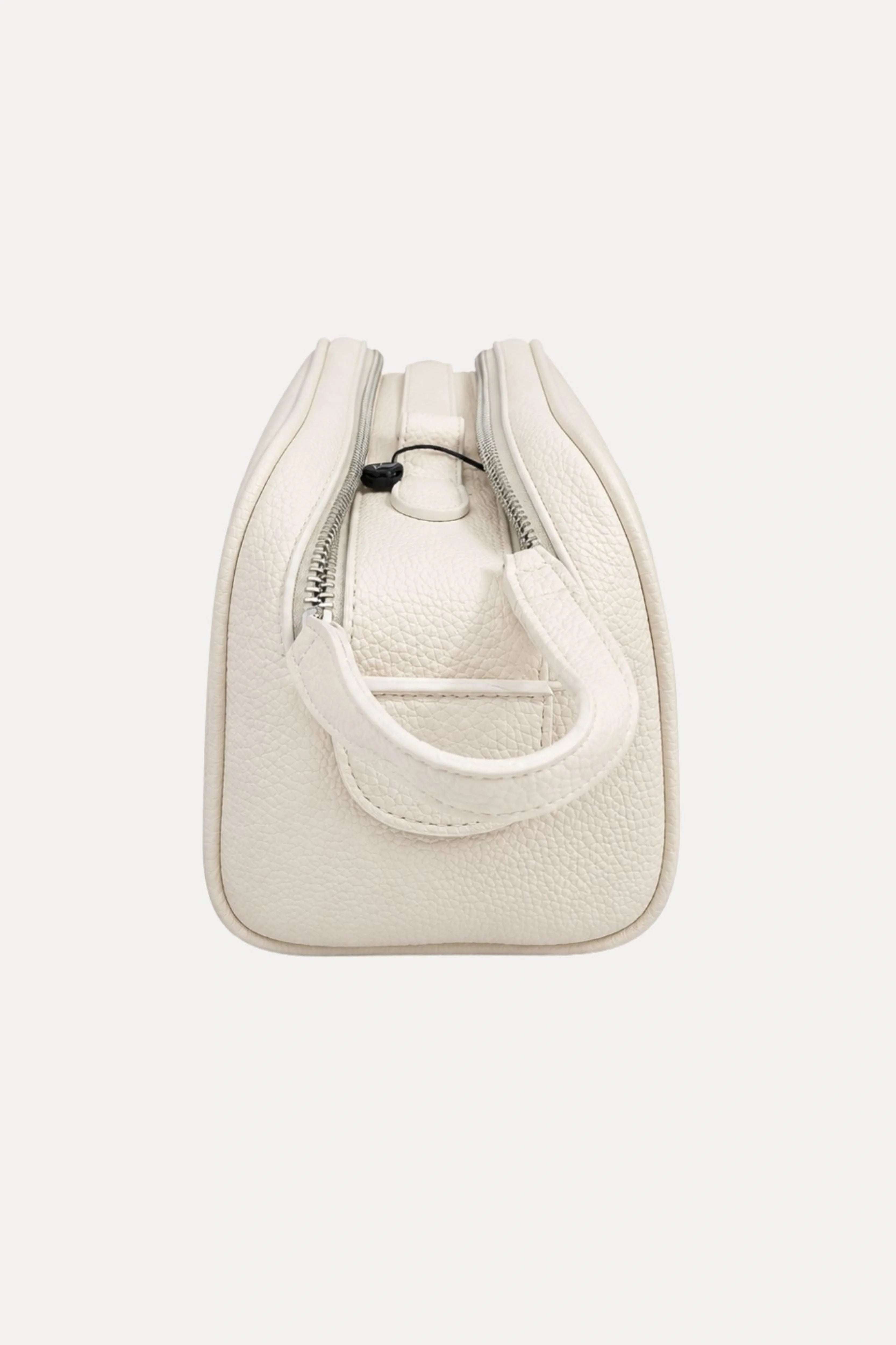 Cream PU Utility Kit Bag-Global Republic