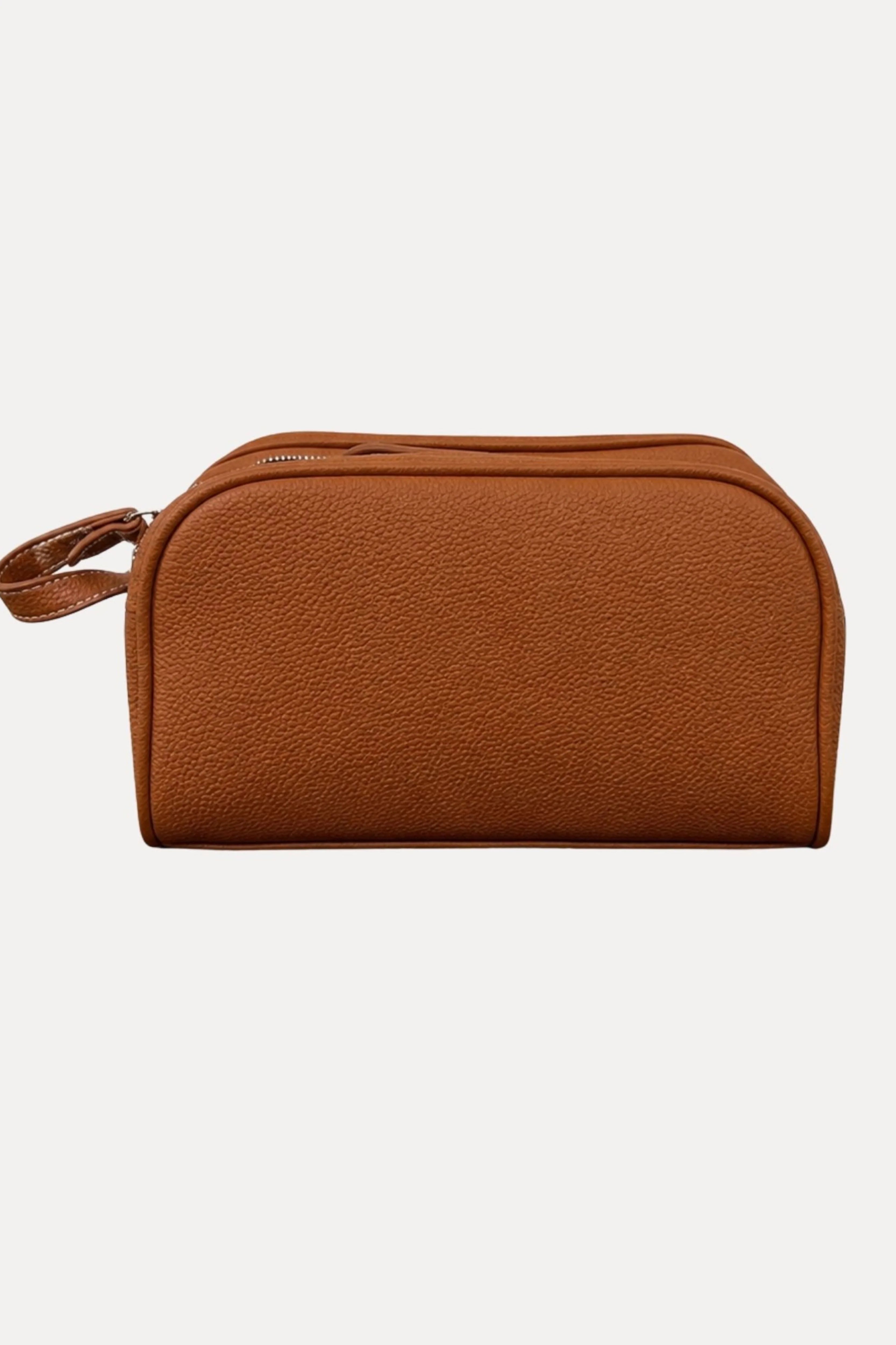 Tan PU Utility Kit Bag-Global Republic