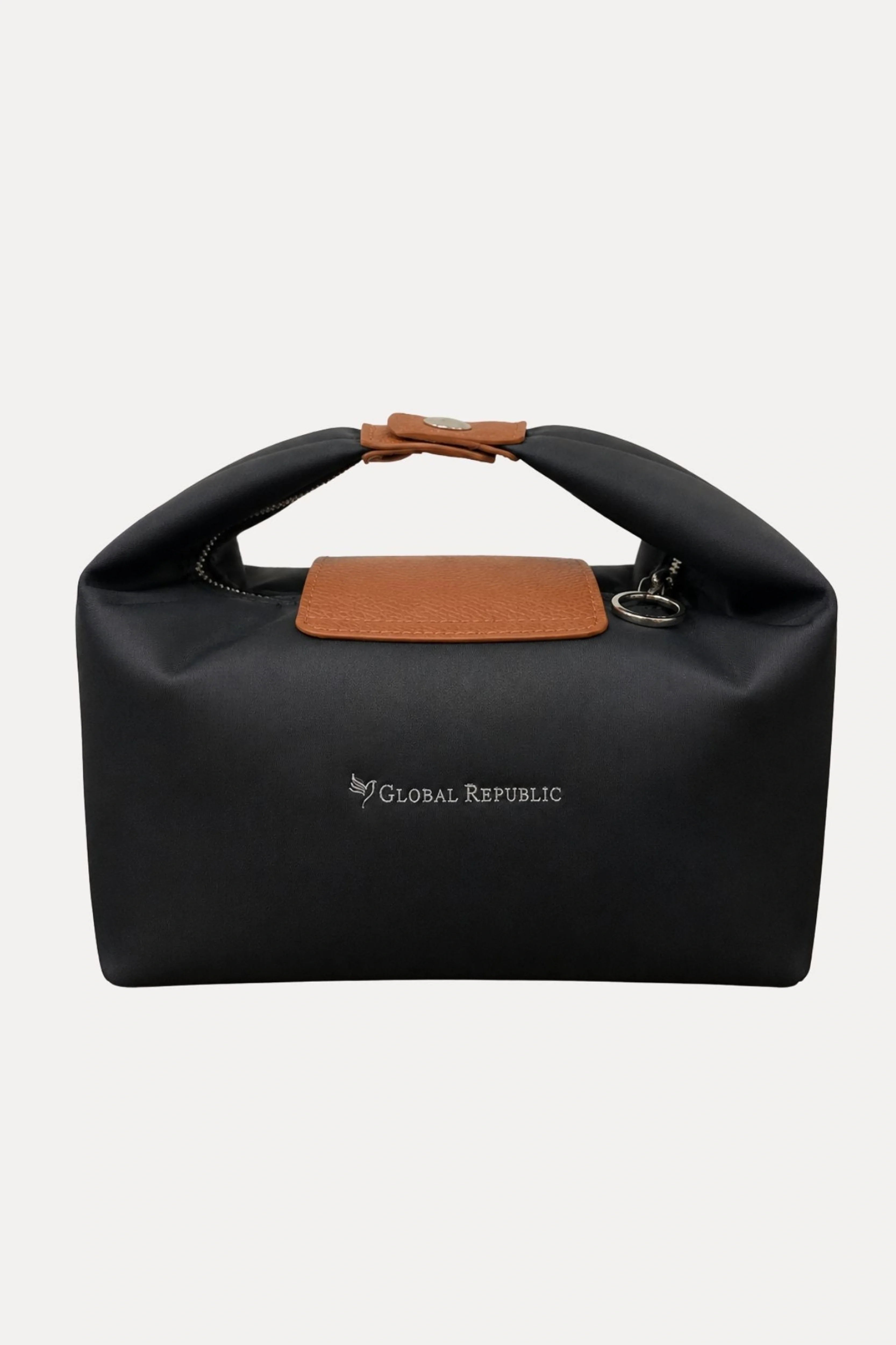 Mini Black Bag With Handle & Attachable Sling Strap-Global Republic