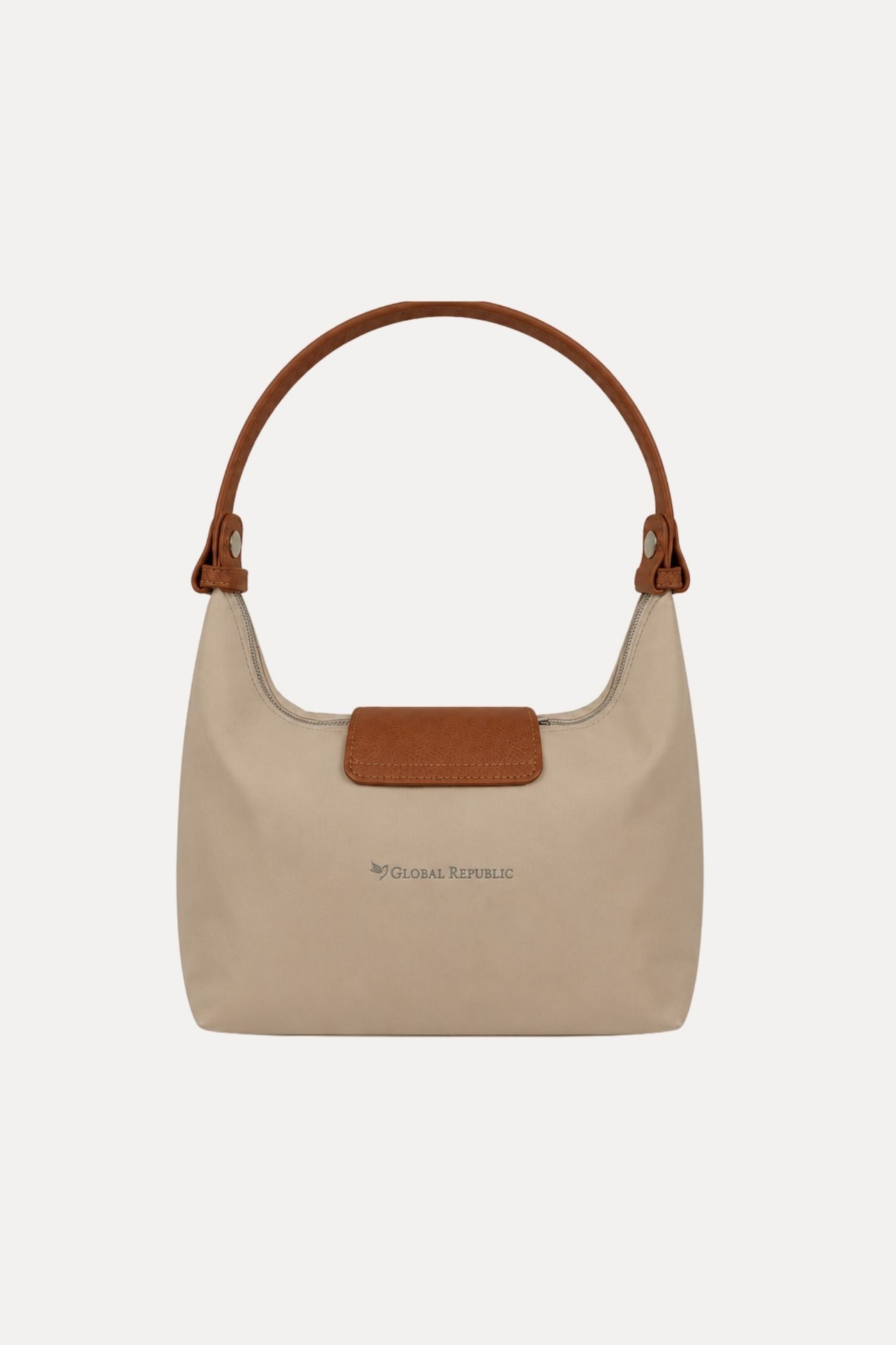 Mini Khaki Bag With Handle & Attachable Sling Strap-Global Republic