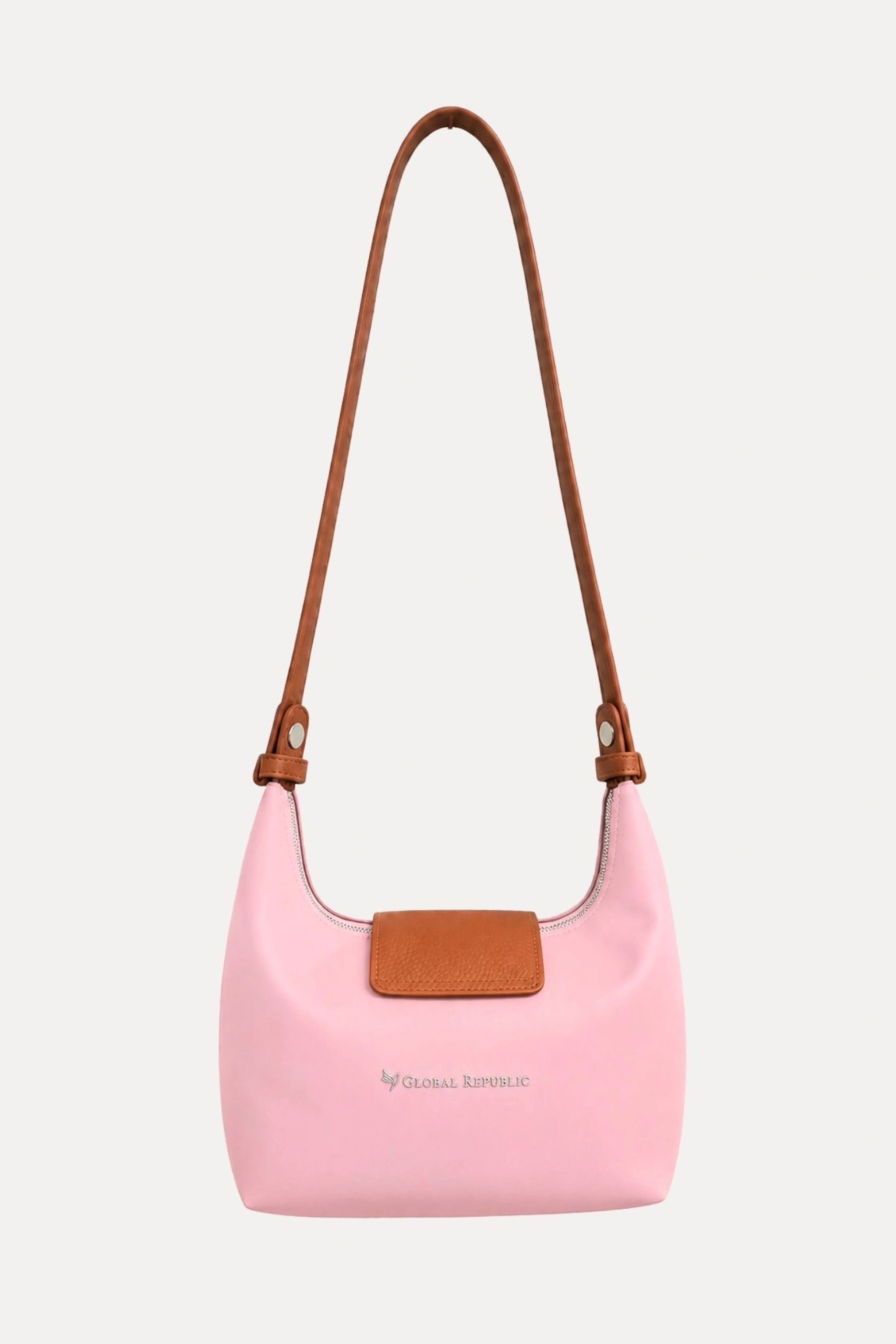 Mini Pink Bag With Handle & Attachable Sling Strap-Global Republic