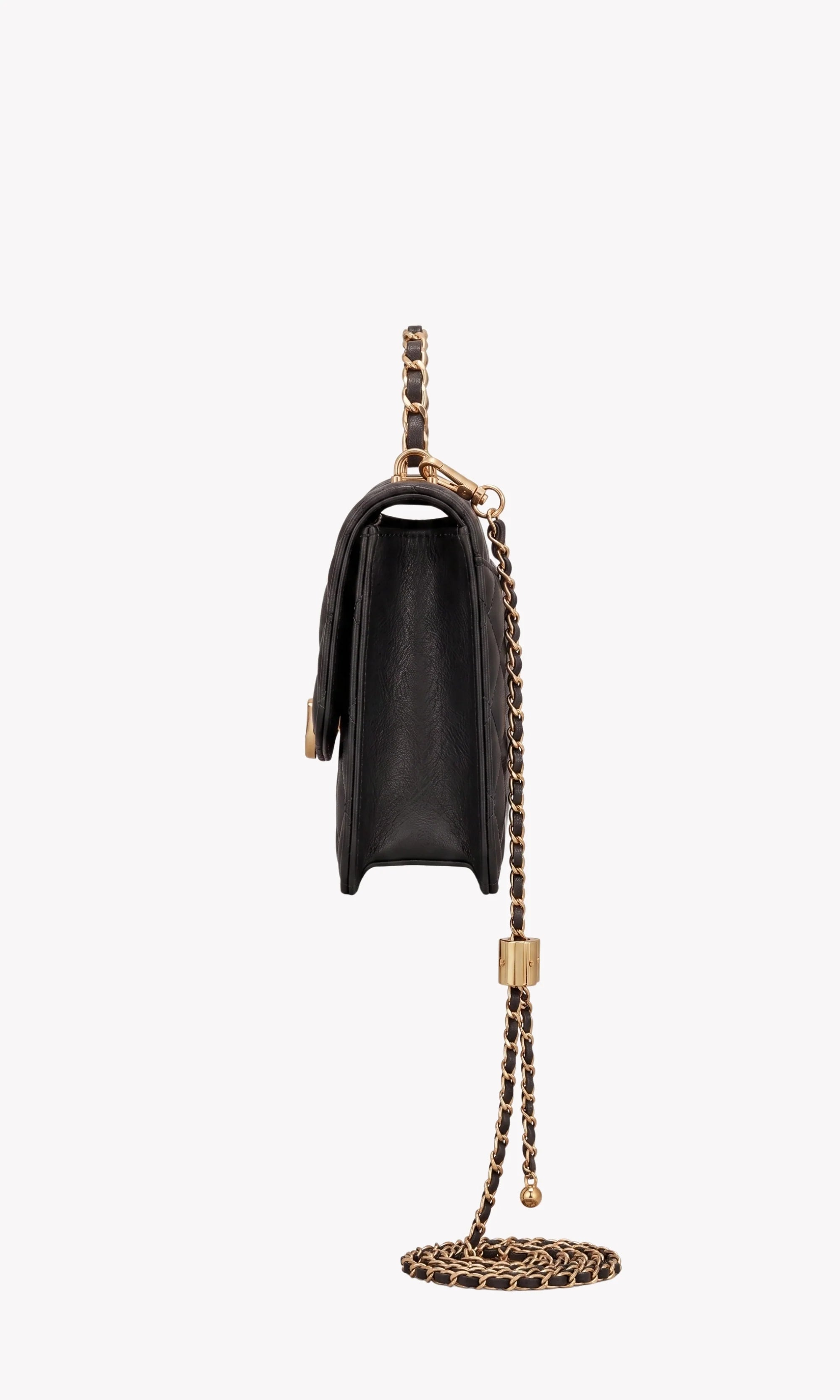 Black Quilted Sling Bag-Global Republic
