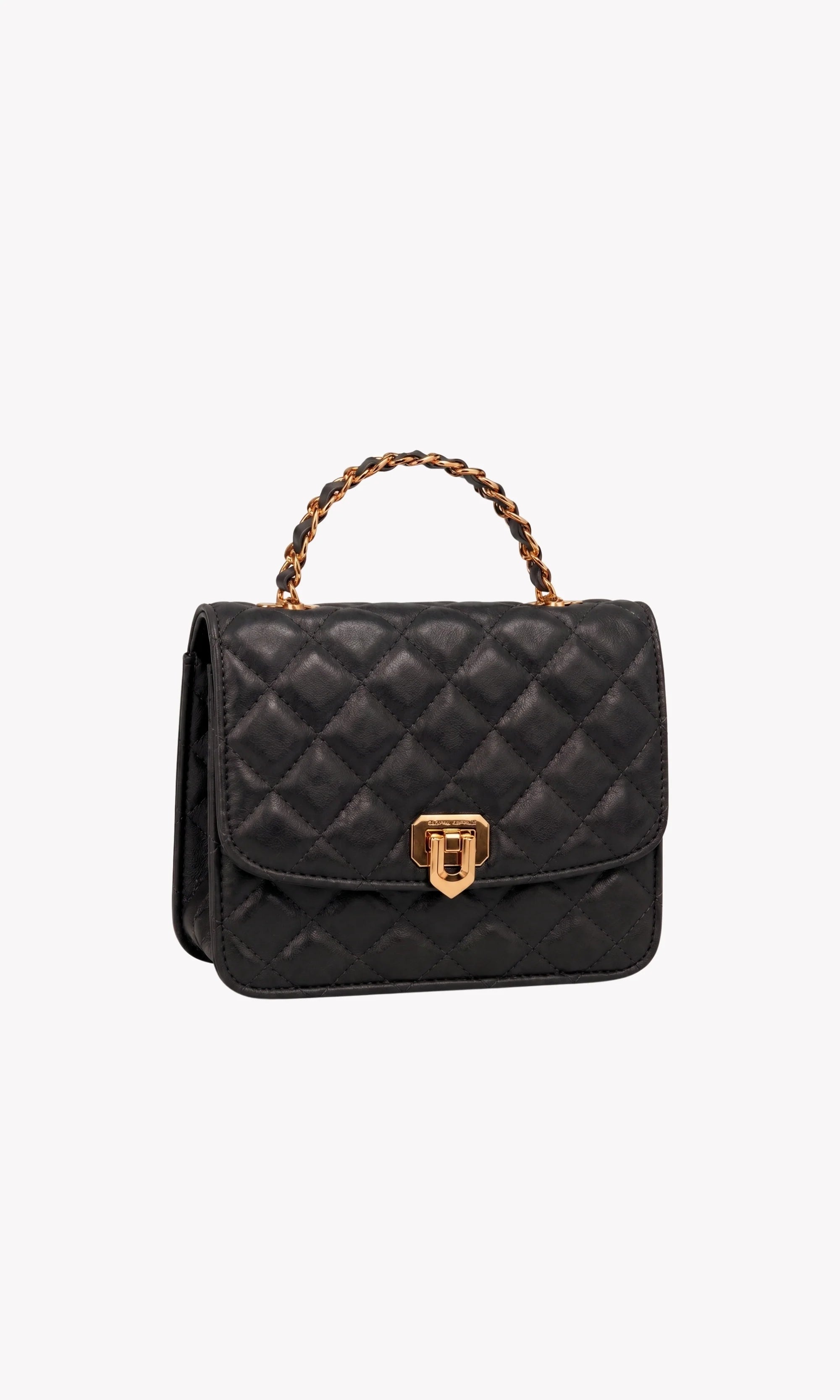 Black Quilted Sling Bag-Global Republic