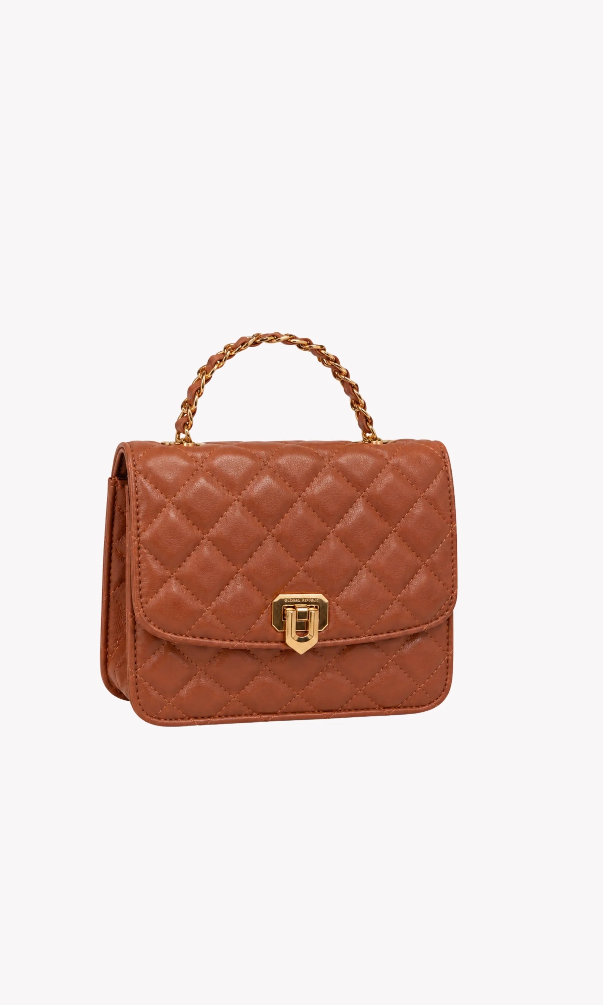 Pink Quilted Sling Bag-Global Republic