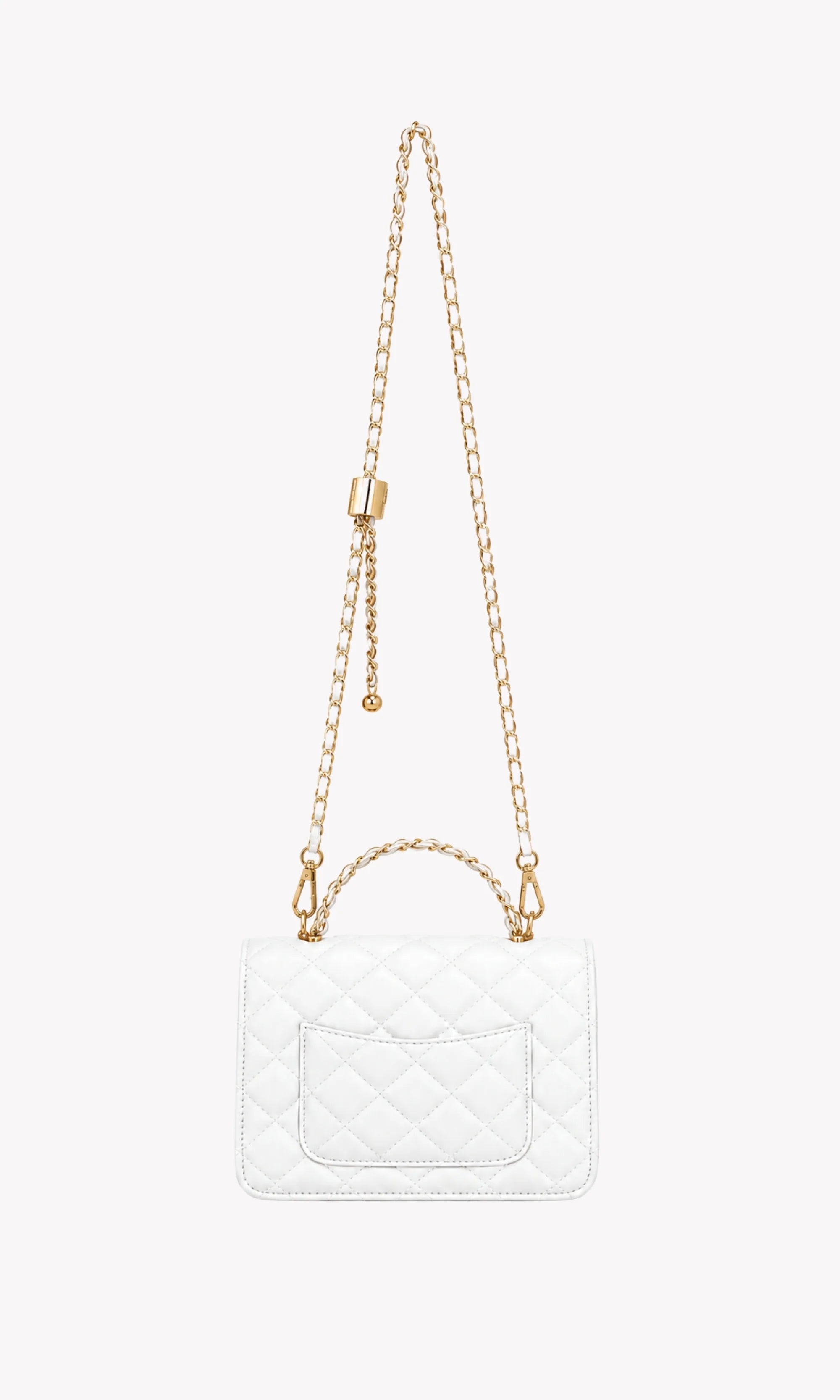 White Quilted Sling Bag-Global Republic