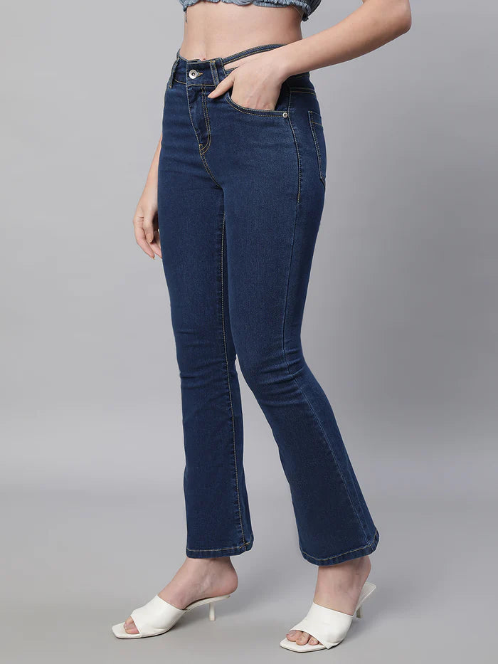 Women Bell Bottom Stretchable Jeans