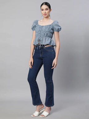 Women Bell Bottom Stretchable Jeans