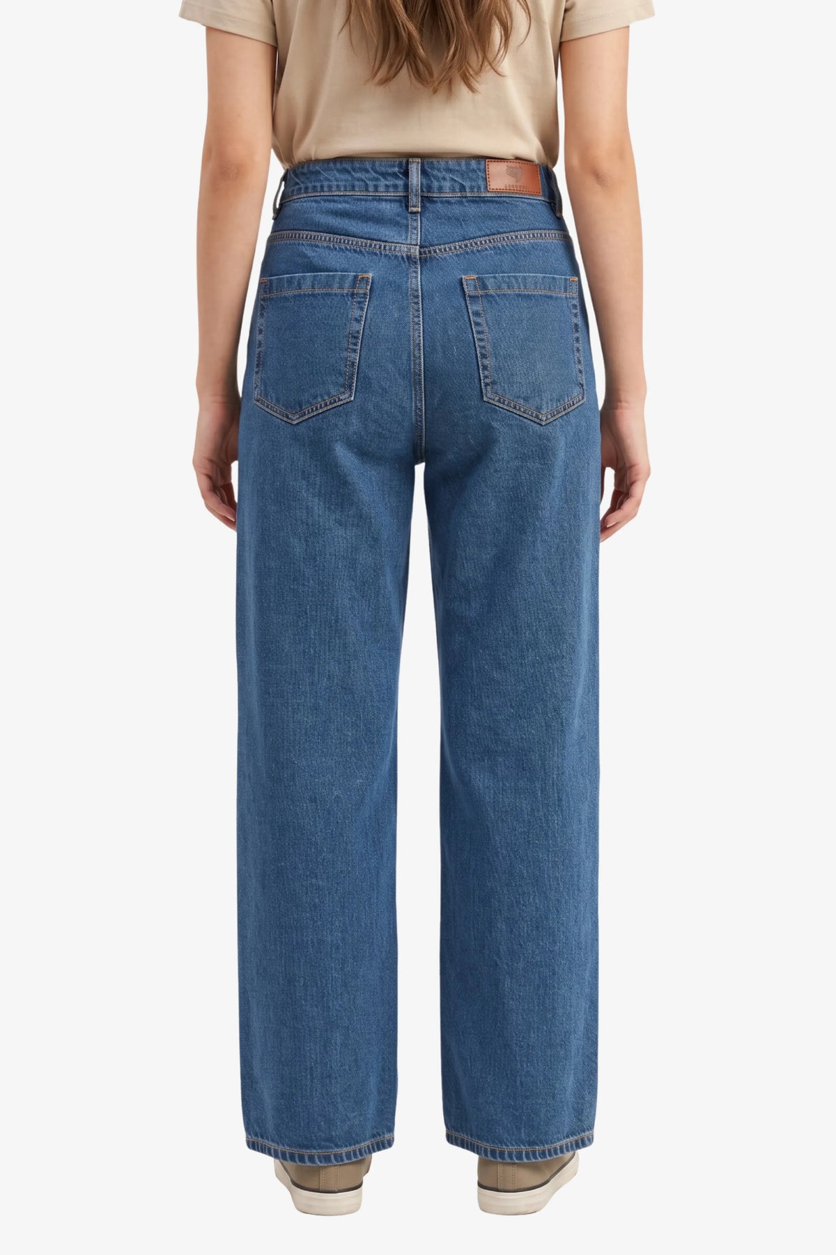 Blue Silver Stud Embellished Party Jeans-Global Republic
