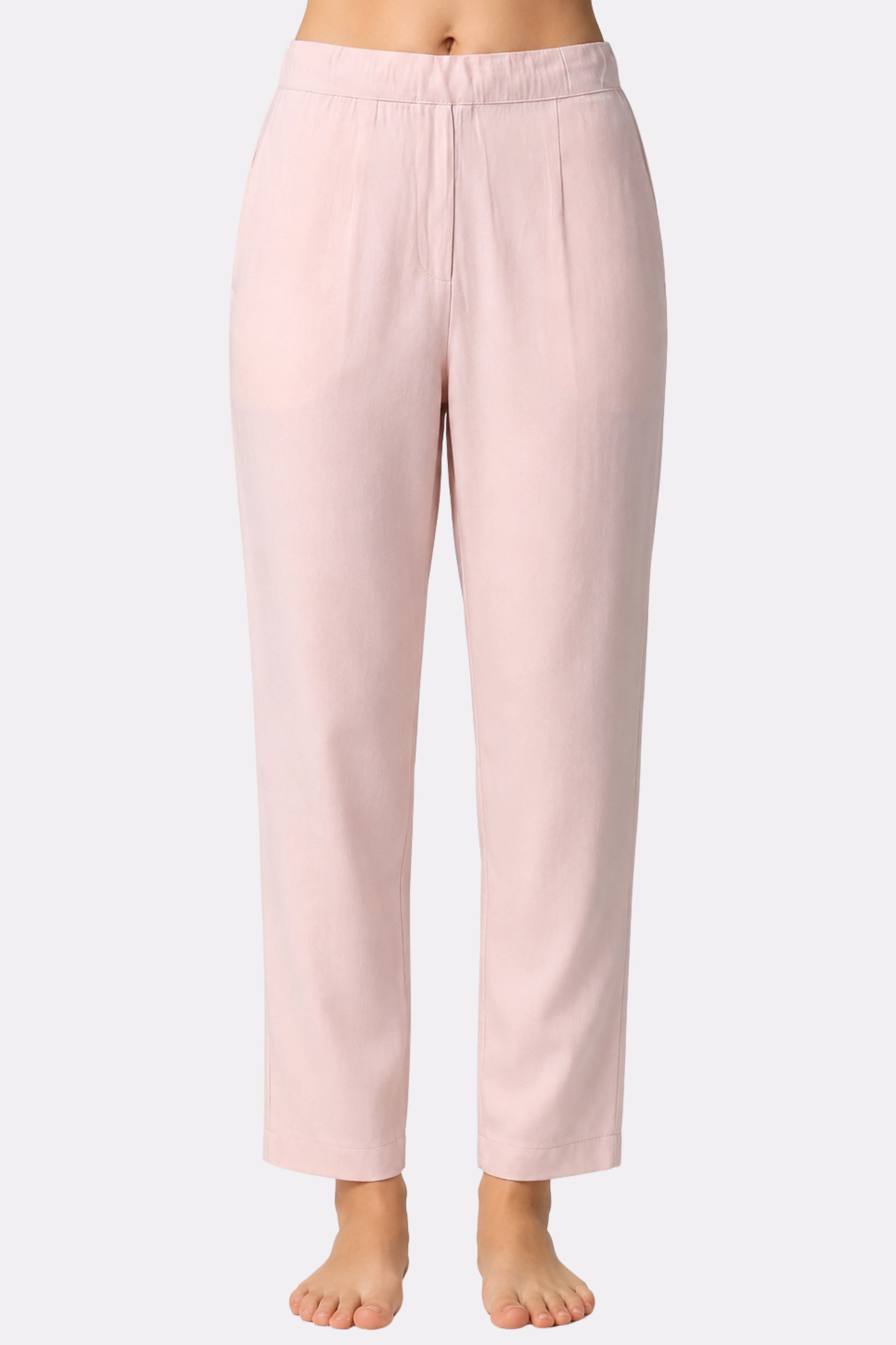 Pink Floral Embroidered Cotton Suit Set-Global Republic