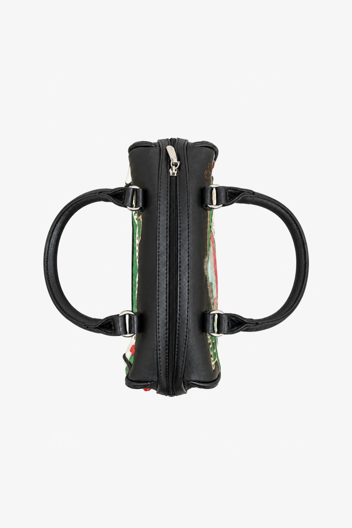 Quirky Black Patchwork Bucket Handbag-Global Republic