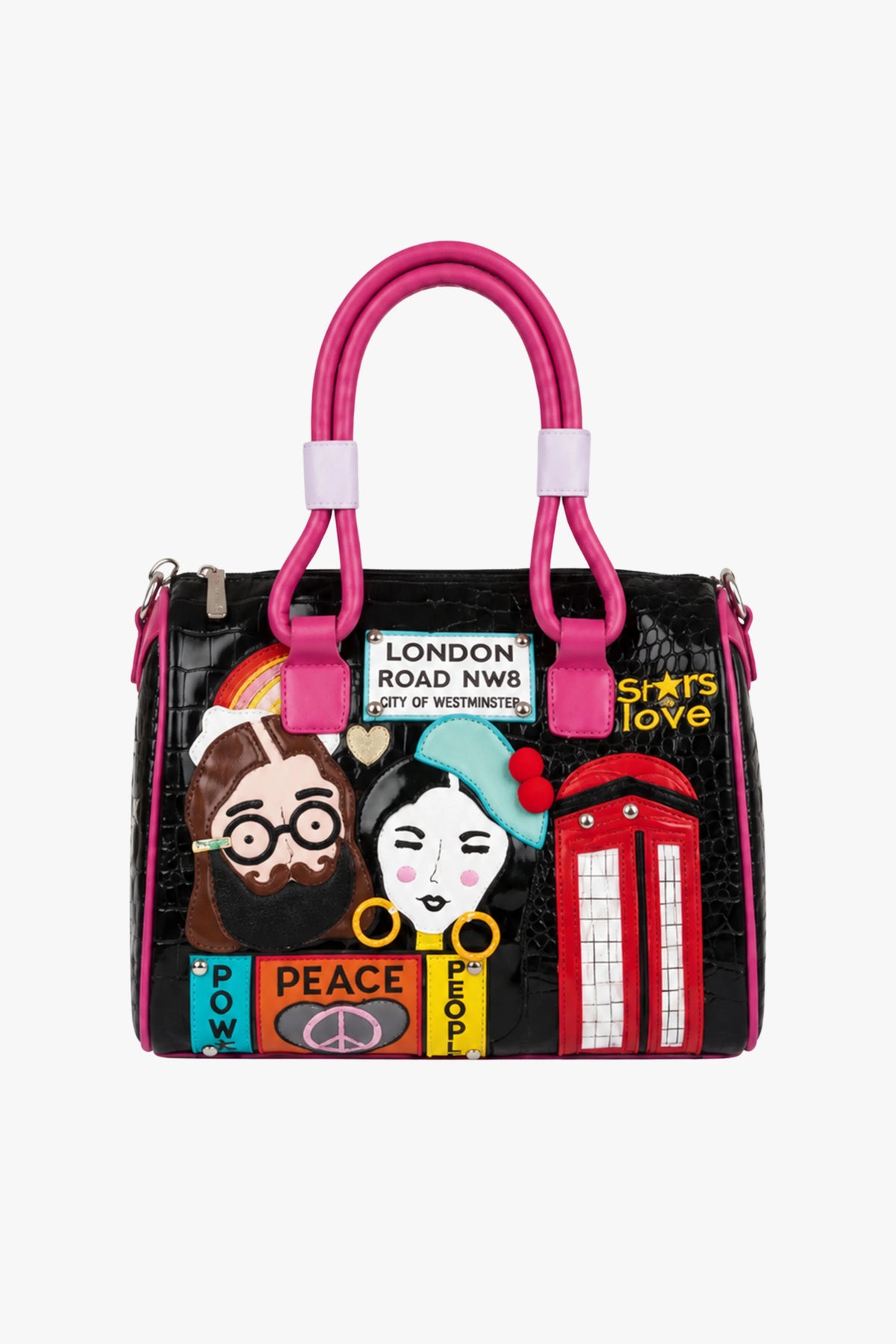 London Pop-Art Croc Handbag-Global Republic