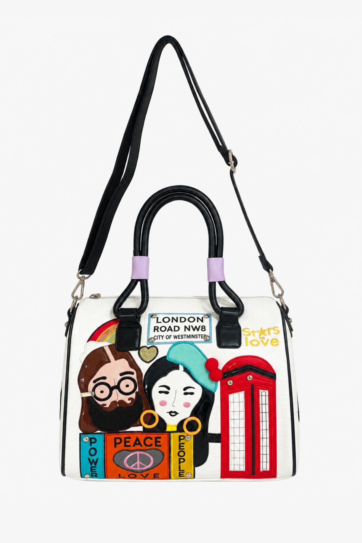 London Pop-Art Croc Handbag-Global Republic