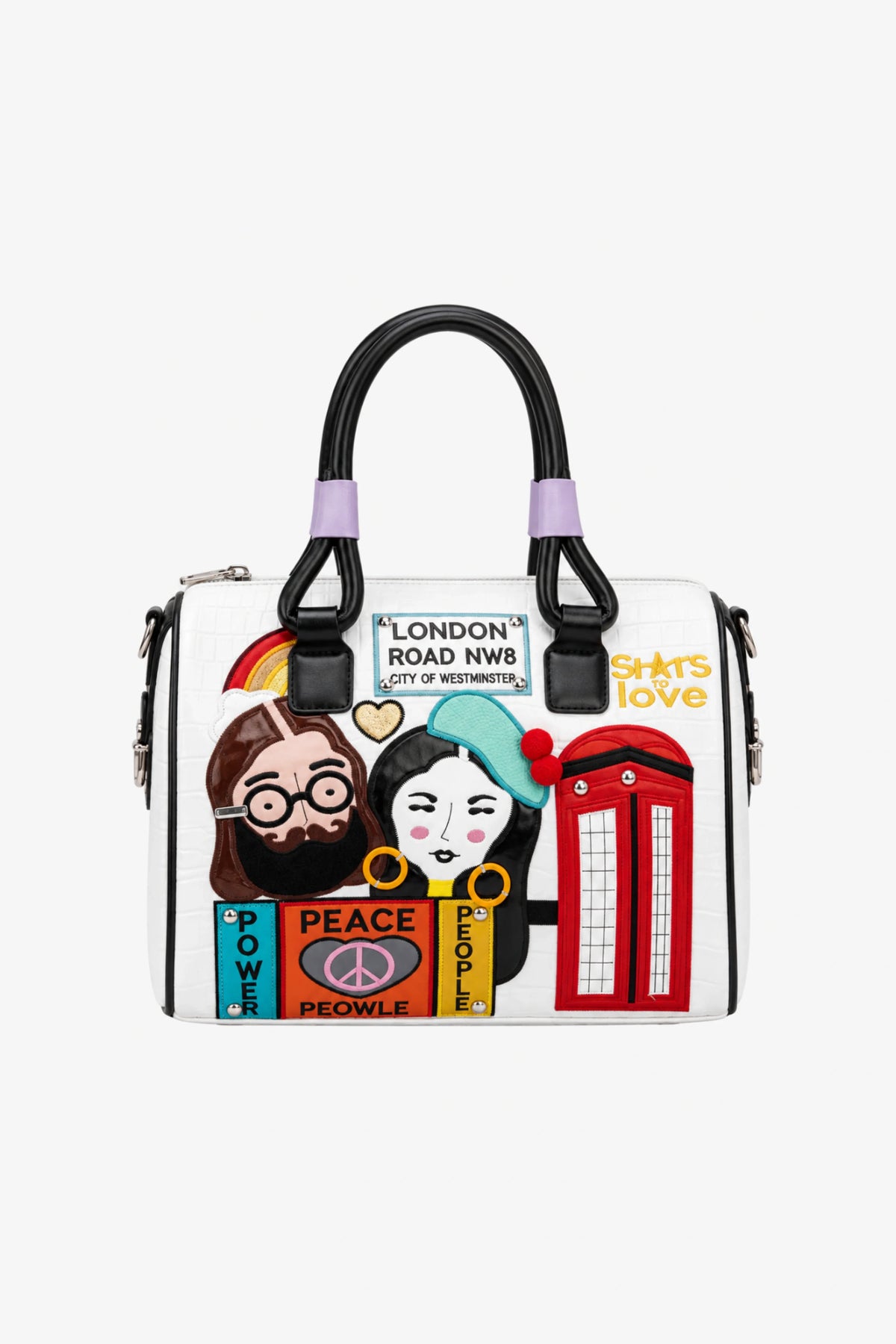 London Pop-Art Croc Handbag-Global Republic