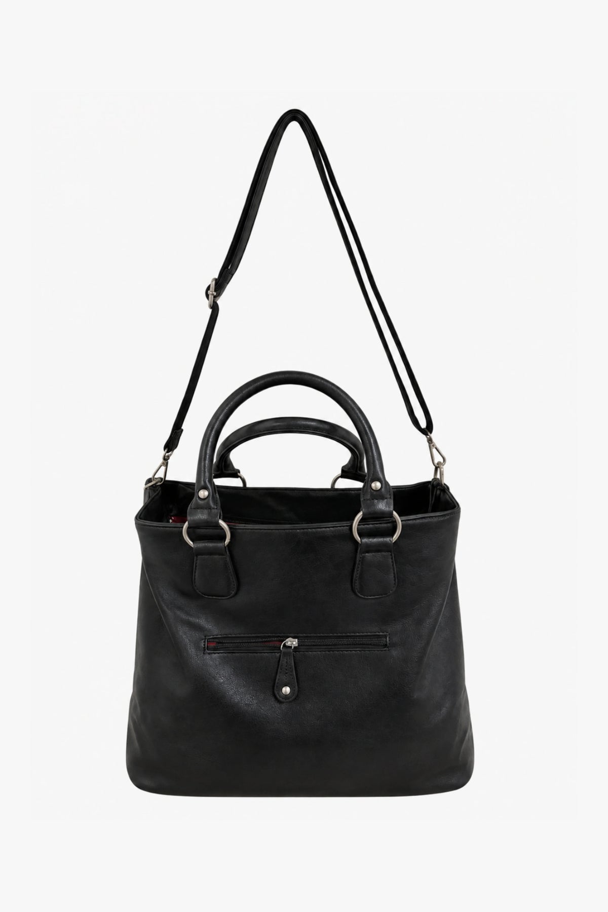 Black Quirky Patchwork Handbag-Global Republic