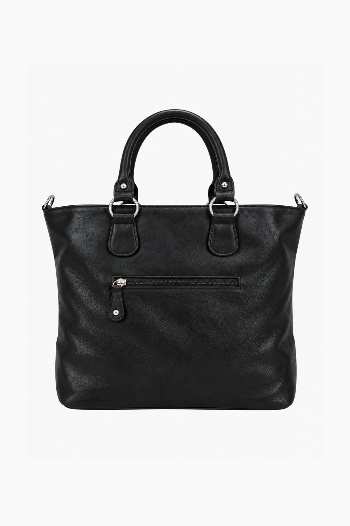 Black Quirky Patchwork Handbag-Global Republic