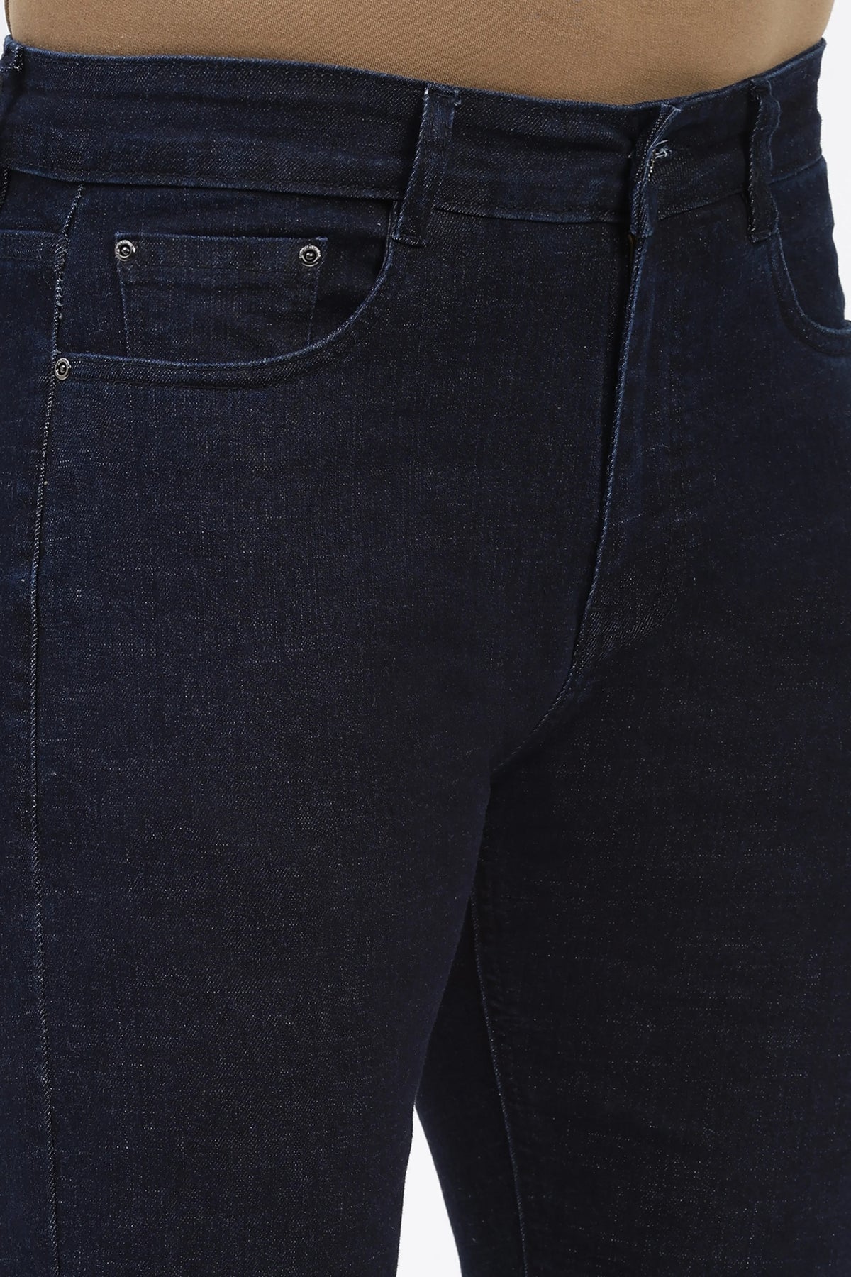 Ink Blue Straight-Fit Jeans-Global Republic