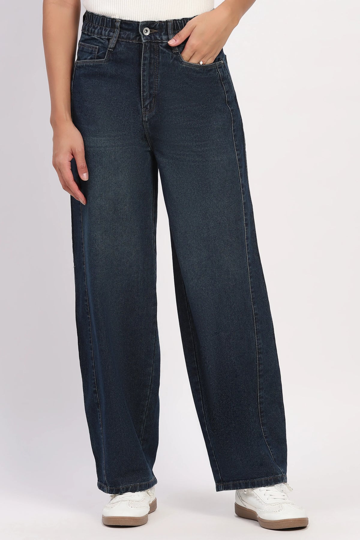 Mud Blue Boyfriend Jeans-Global Republic