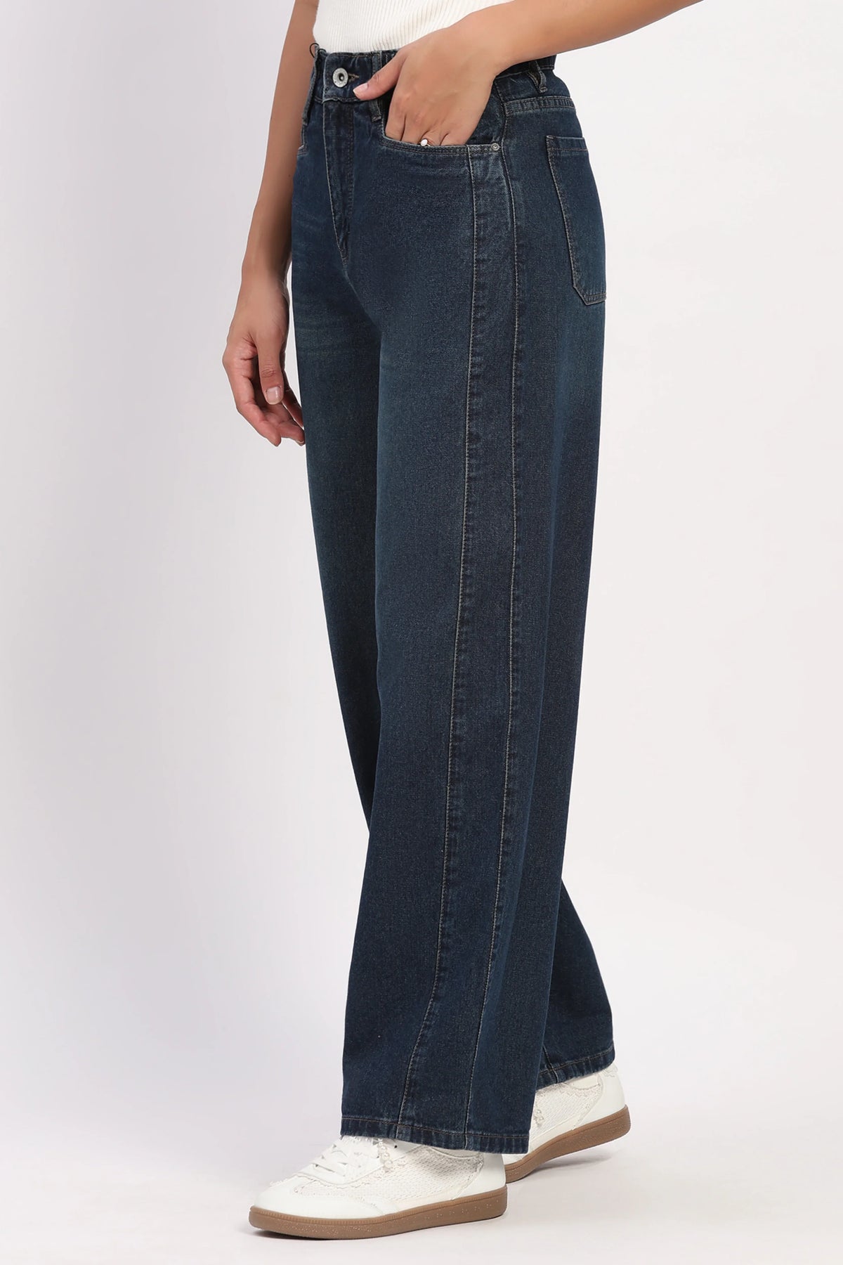 Mud Blue Boyfriend Jeans-Global Republic