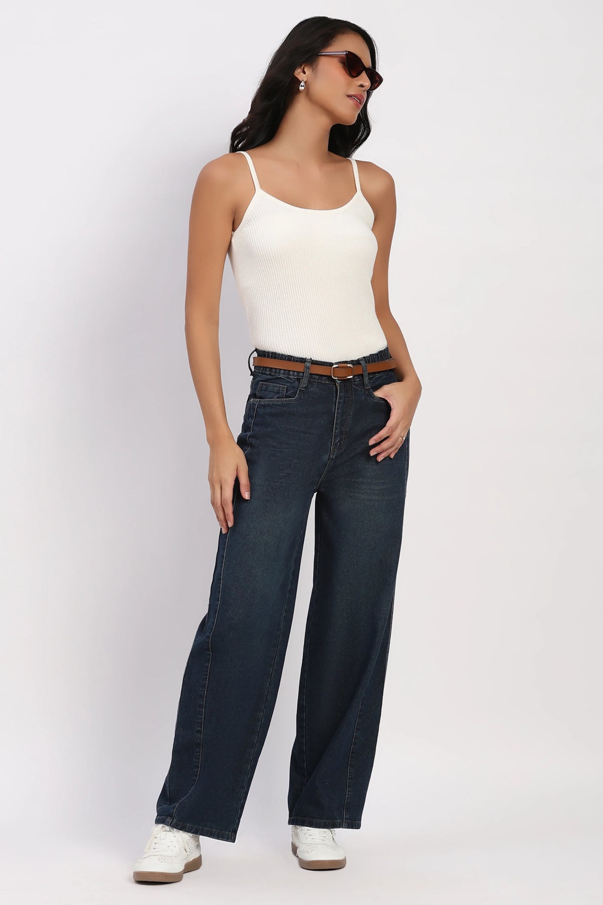 Mud Blue Boyfriend Jeans-Global Republic