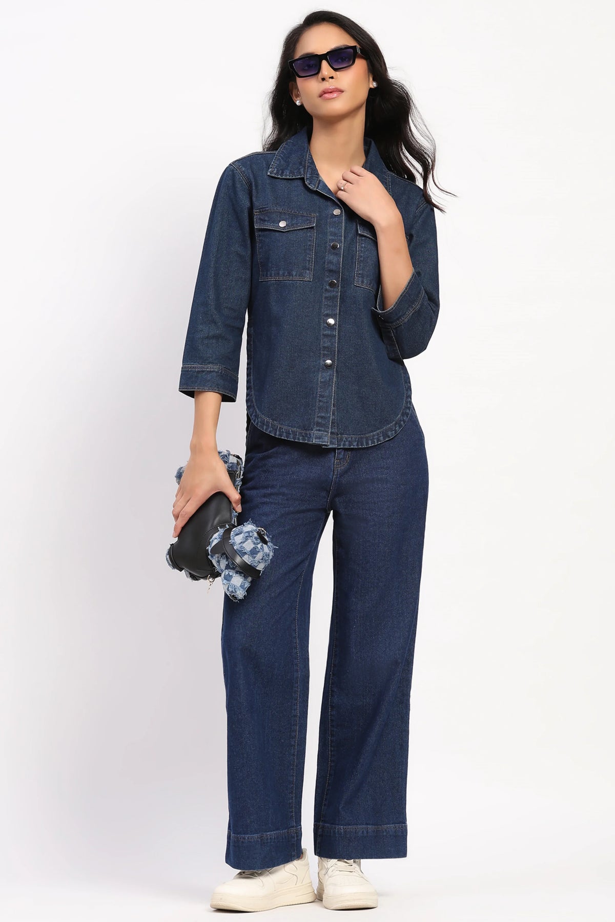 Modern Denim Shacket-Global Republic