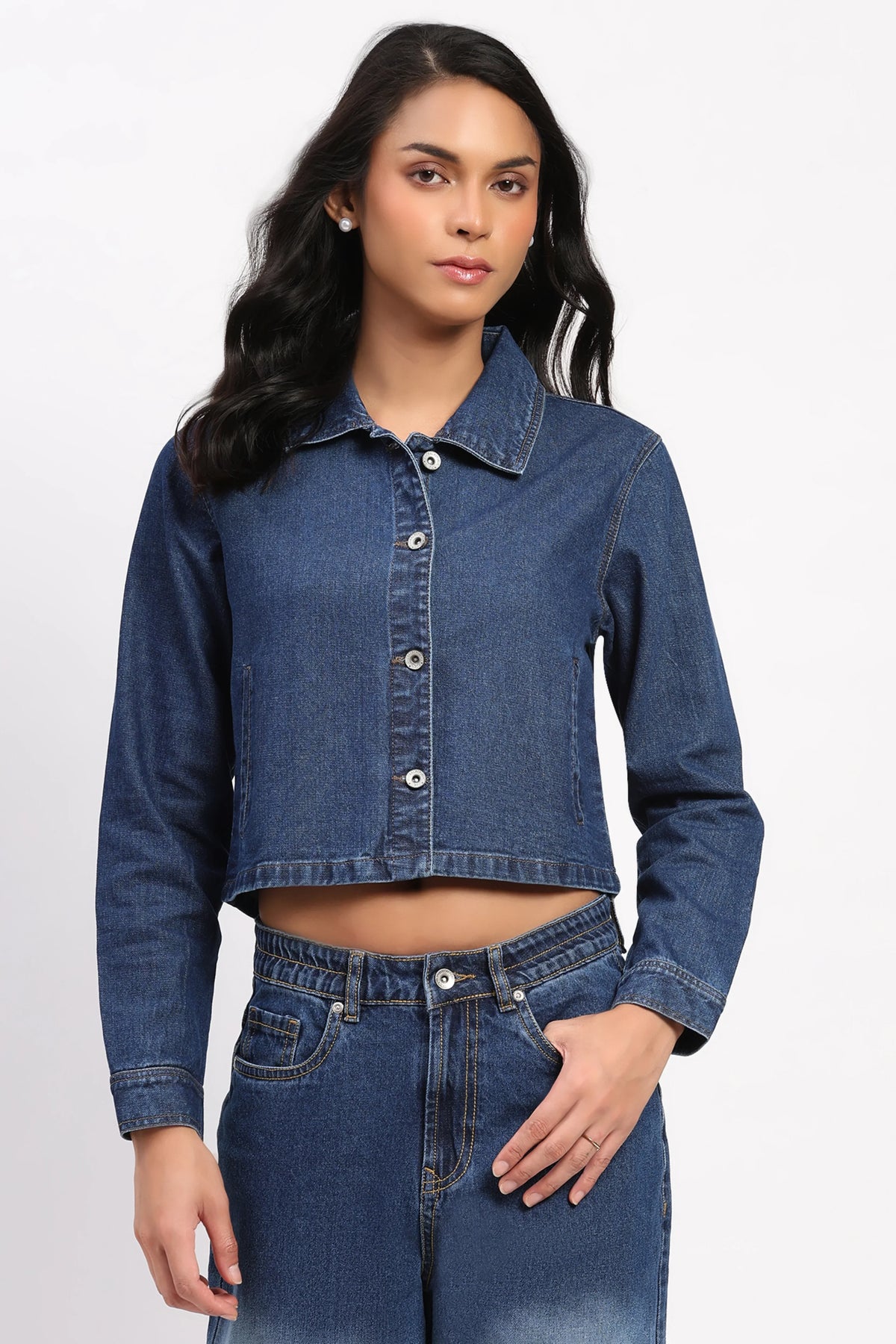 Classic Denim Shacket-Global Republic