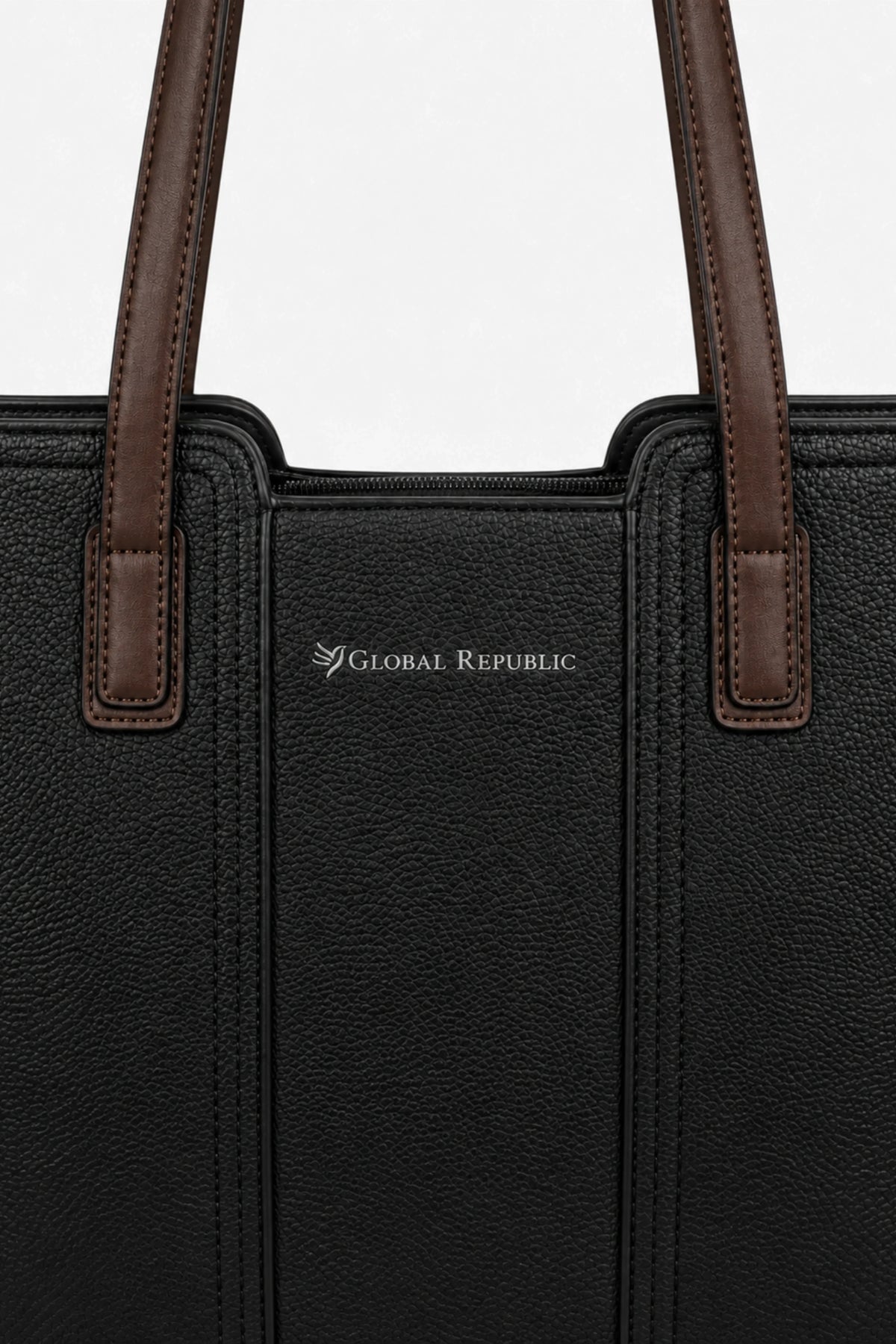 Black Smart Tote Bag-Global Republic