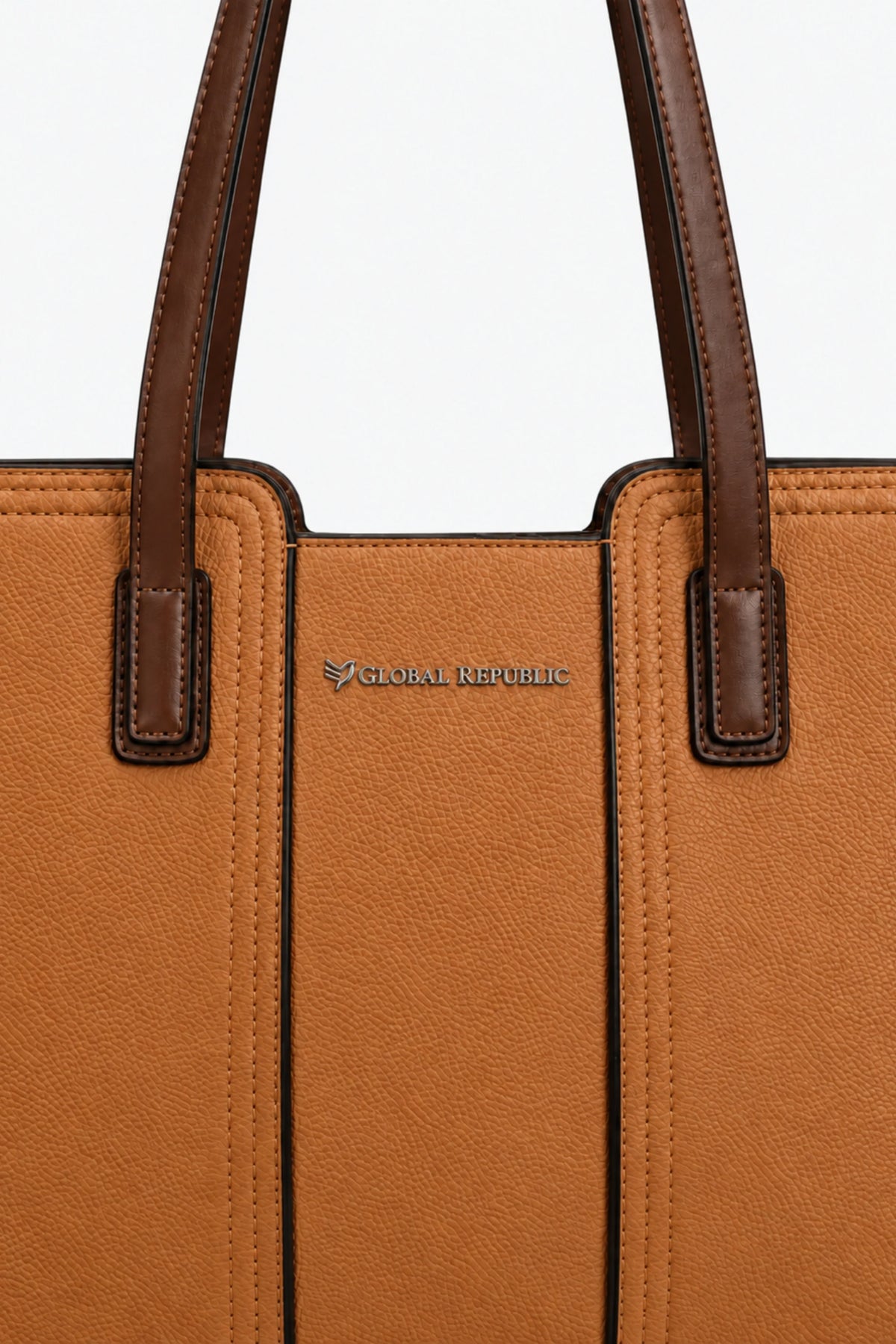 Tan Smart Tote Bag-Global Republic