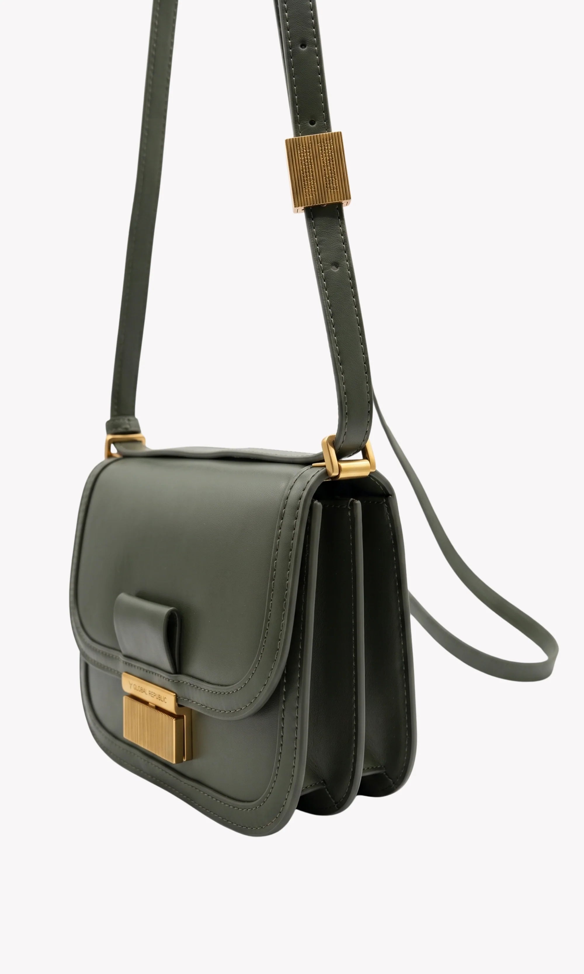 Green Casual Sling Bag-Global Republic