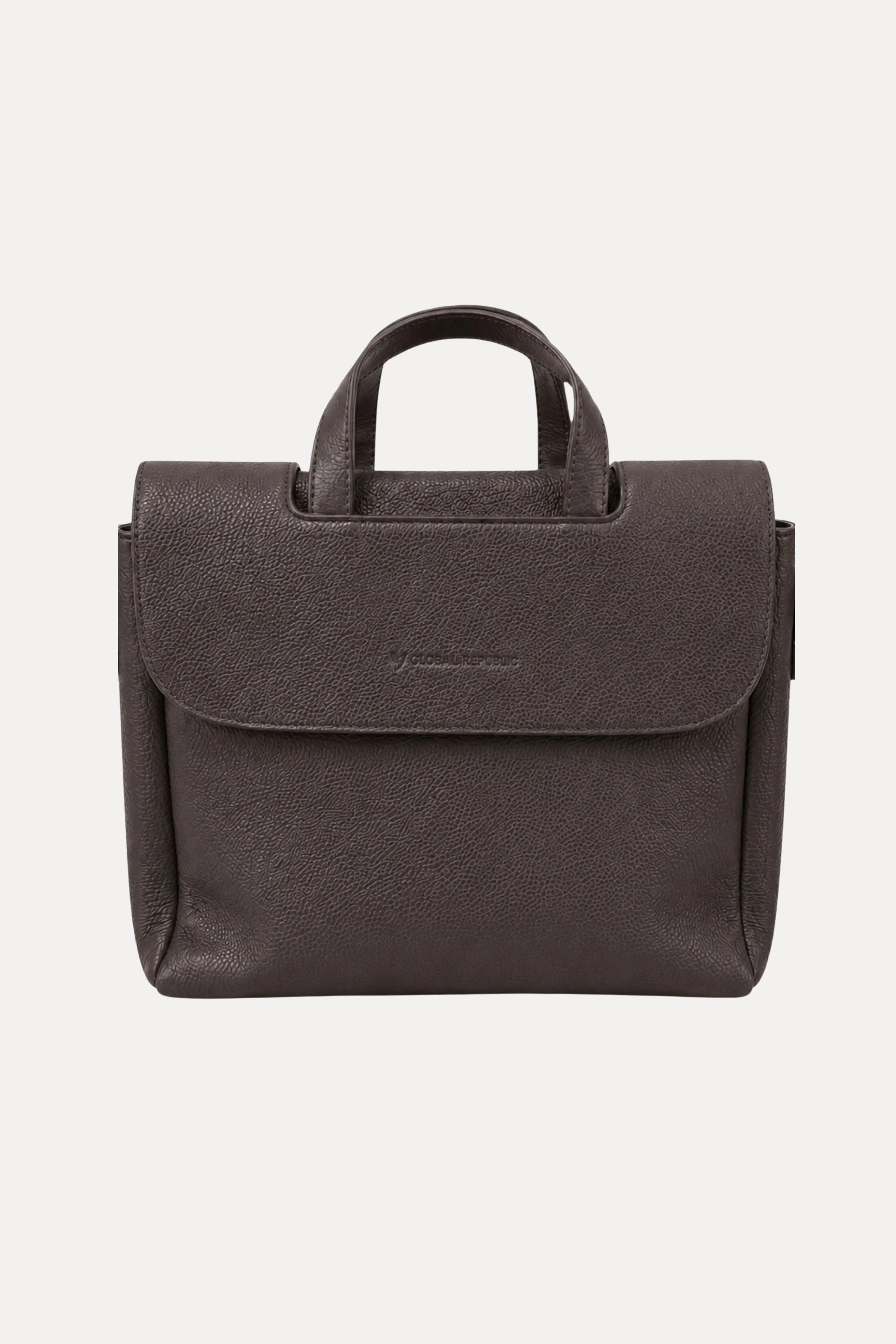 Coffee Leather Laptop Bag-Global Republic