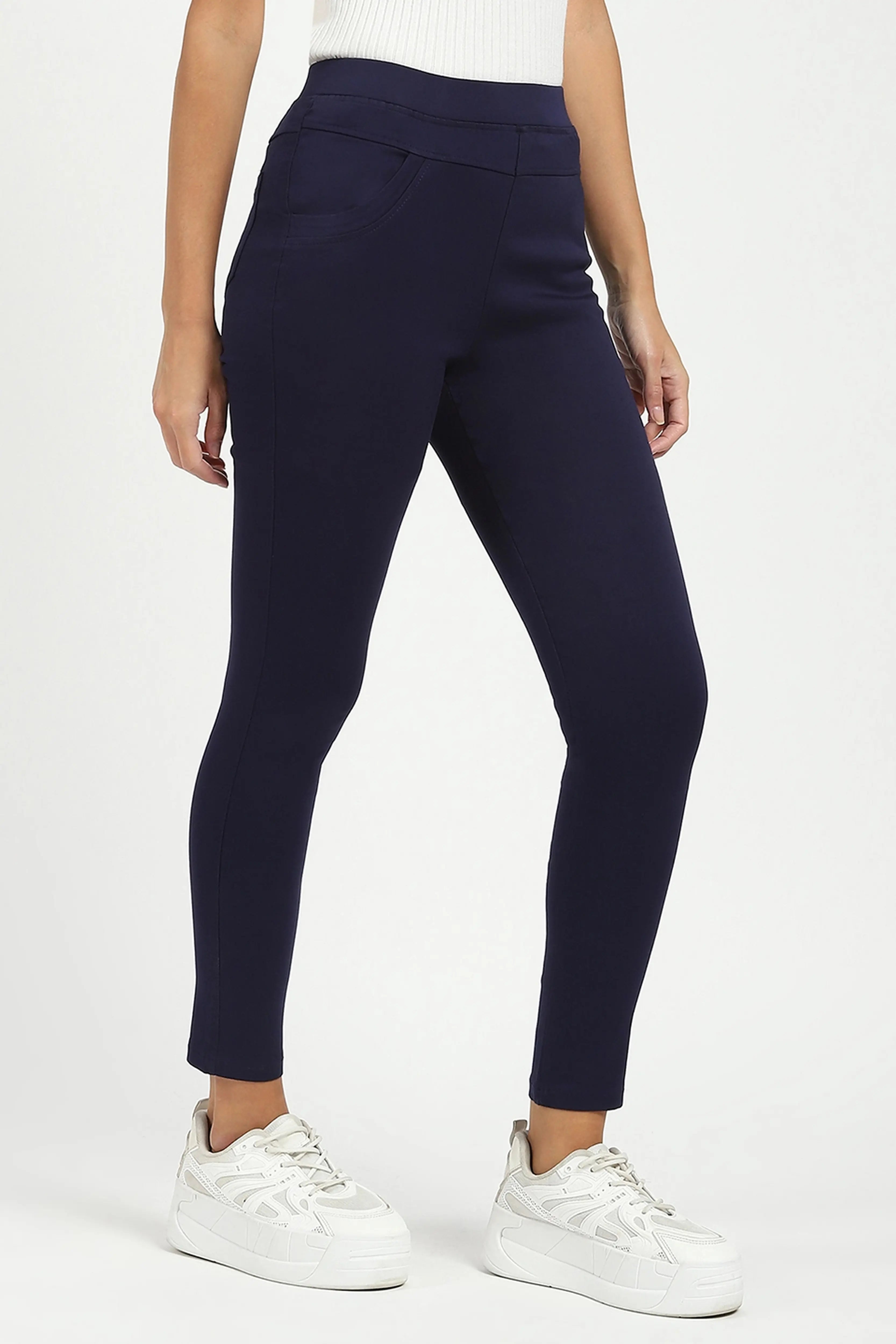Navy Blue Stretchable Jegging