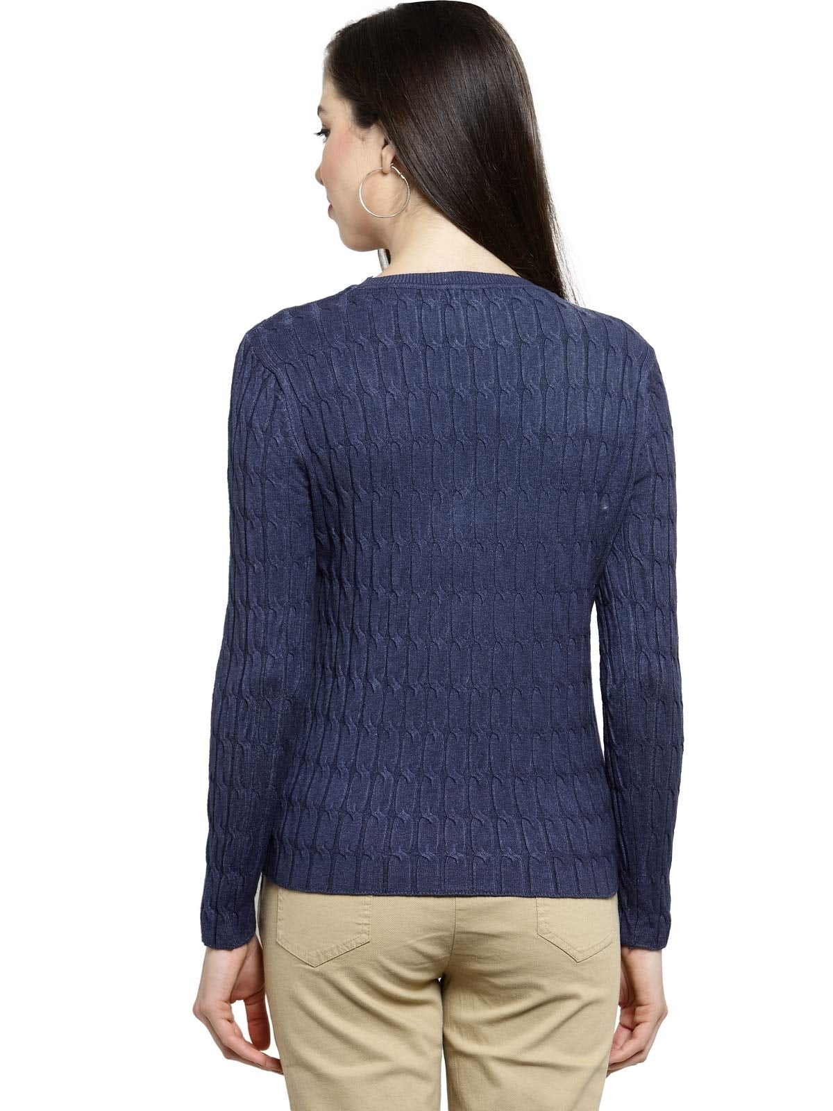 Blue Solid Nylon Blend Skivvy - Global Republic